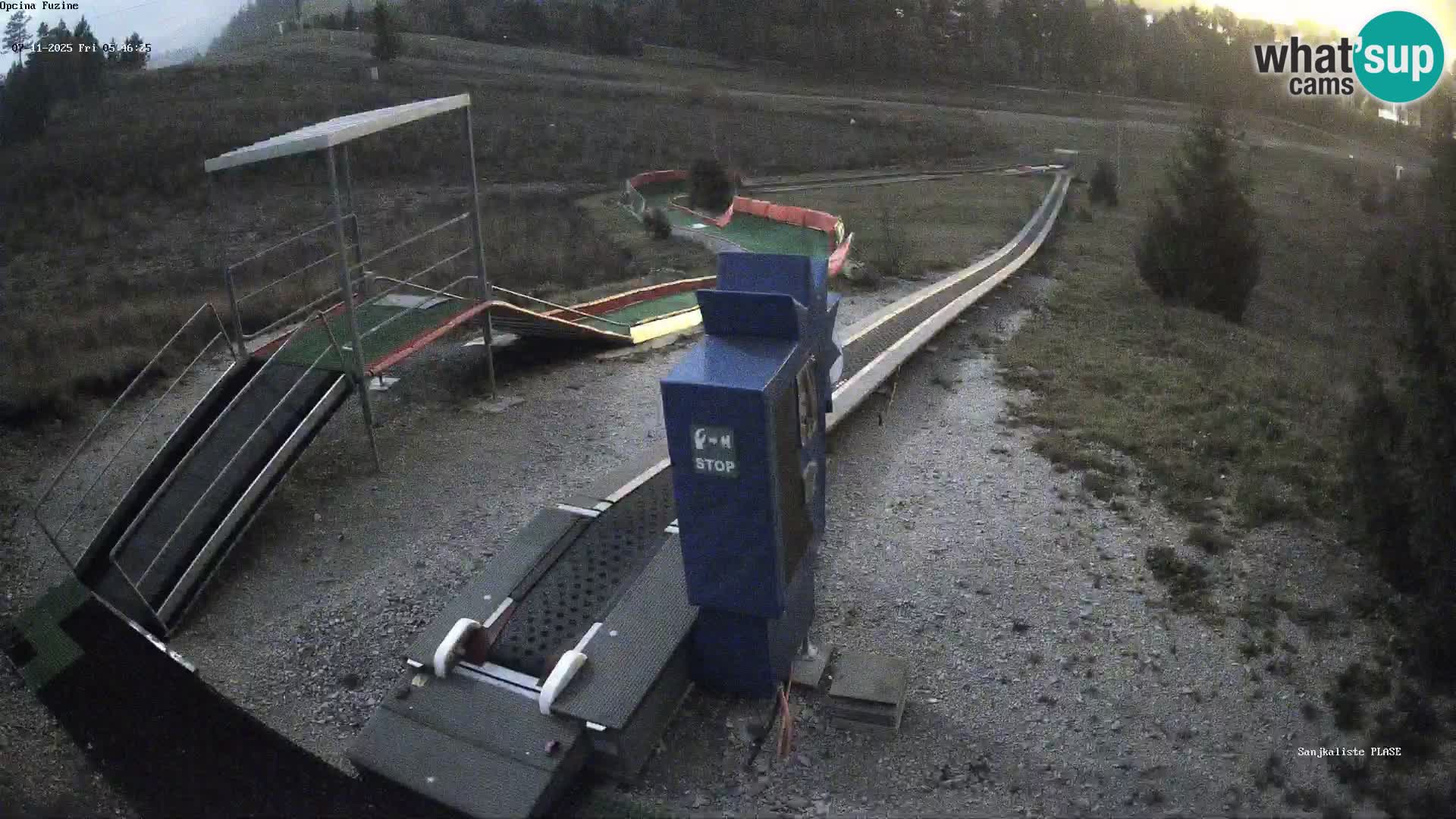 Webcam en direct Piste de luge de Fužine – Croatie