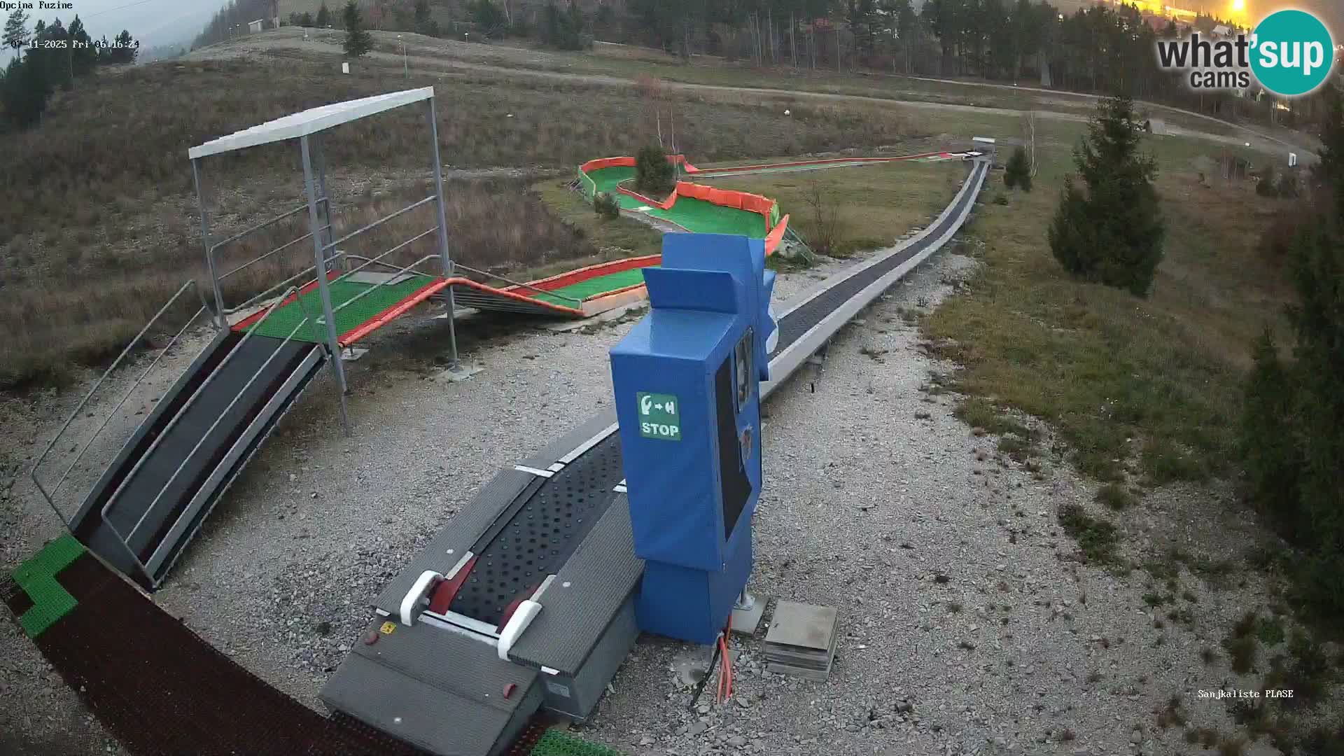 Live webcam Pista da slittino Fužine – Croazia