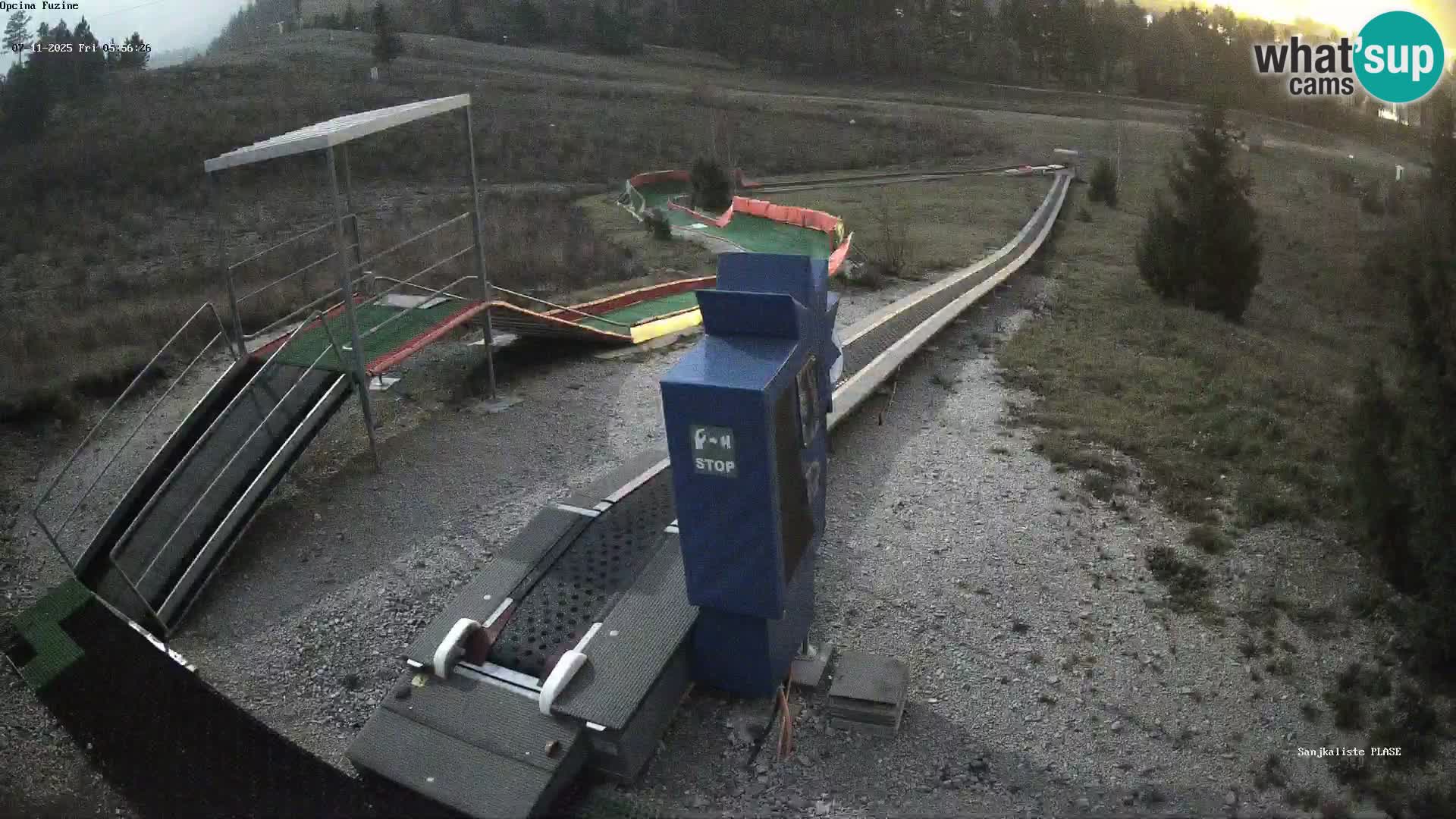 Webcam en vivo Pista de trineo Fužine – Croacia