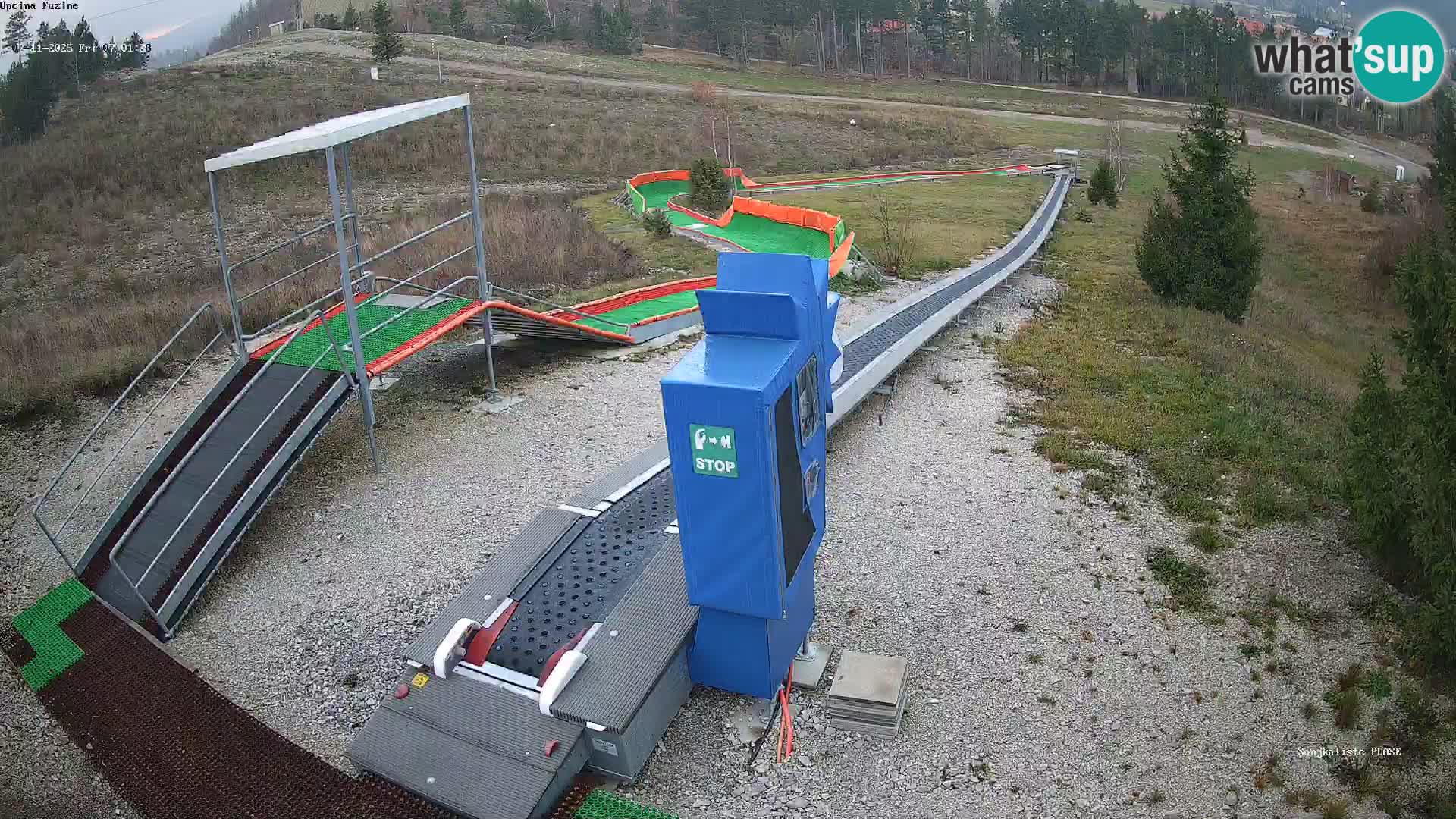 Webcam en direct Piste de luge de Fužine – Croatie