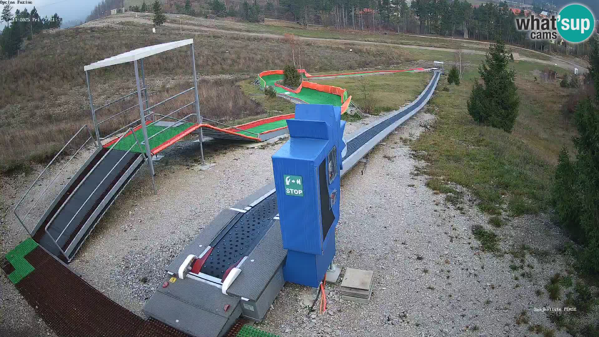Live webcam Fužine toboggan run – Croatia