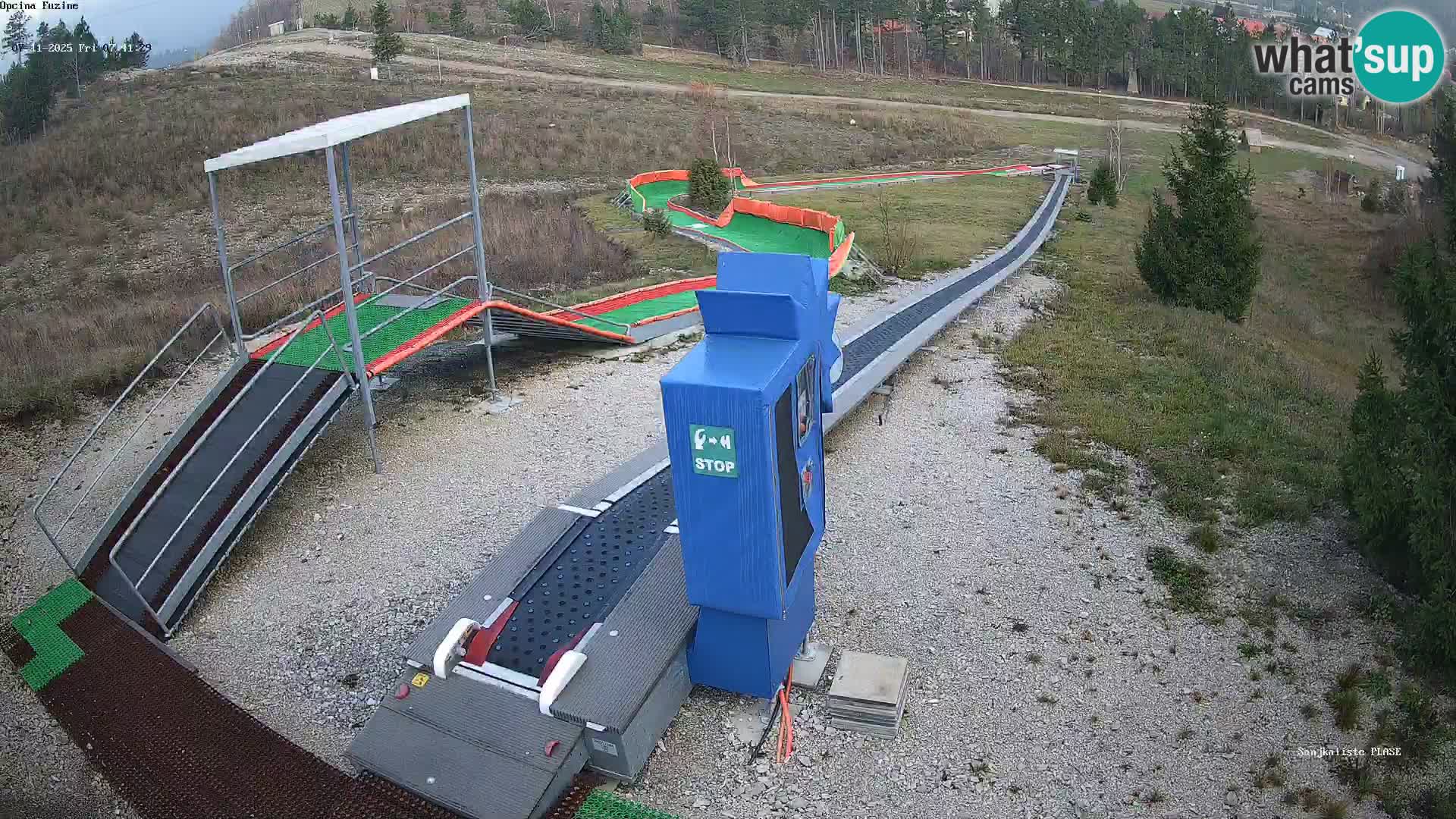 Live webcam Fužine toboggan run – Croatia