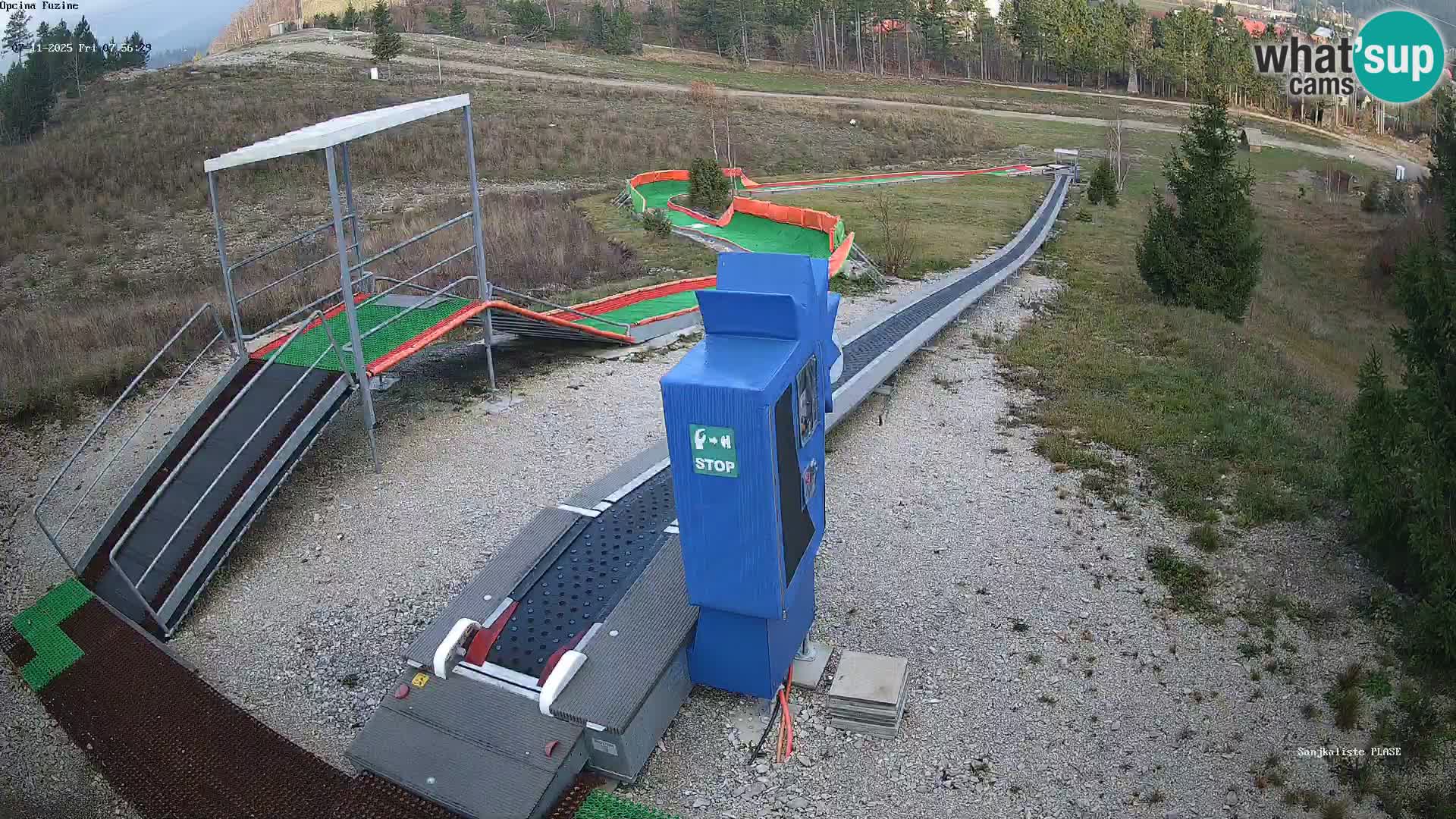 Webcam en direct Piste de luge de Fužine – Croatie