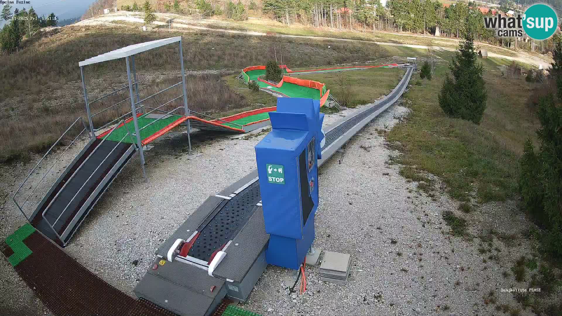 Live webcam Fužine toboggan run – Croatia
