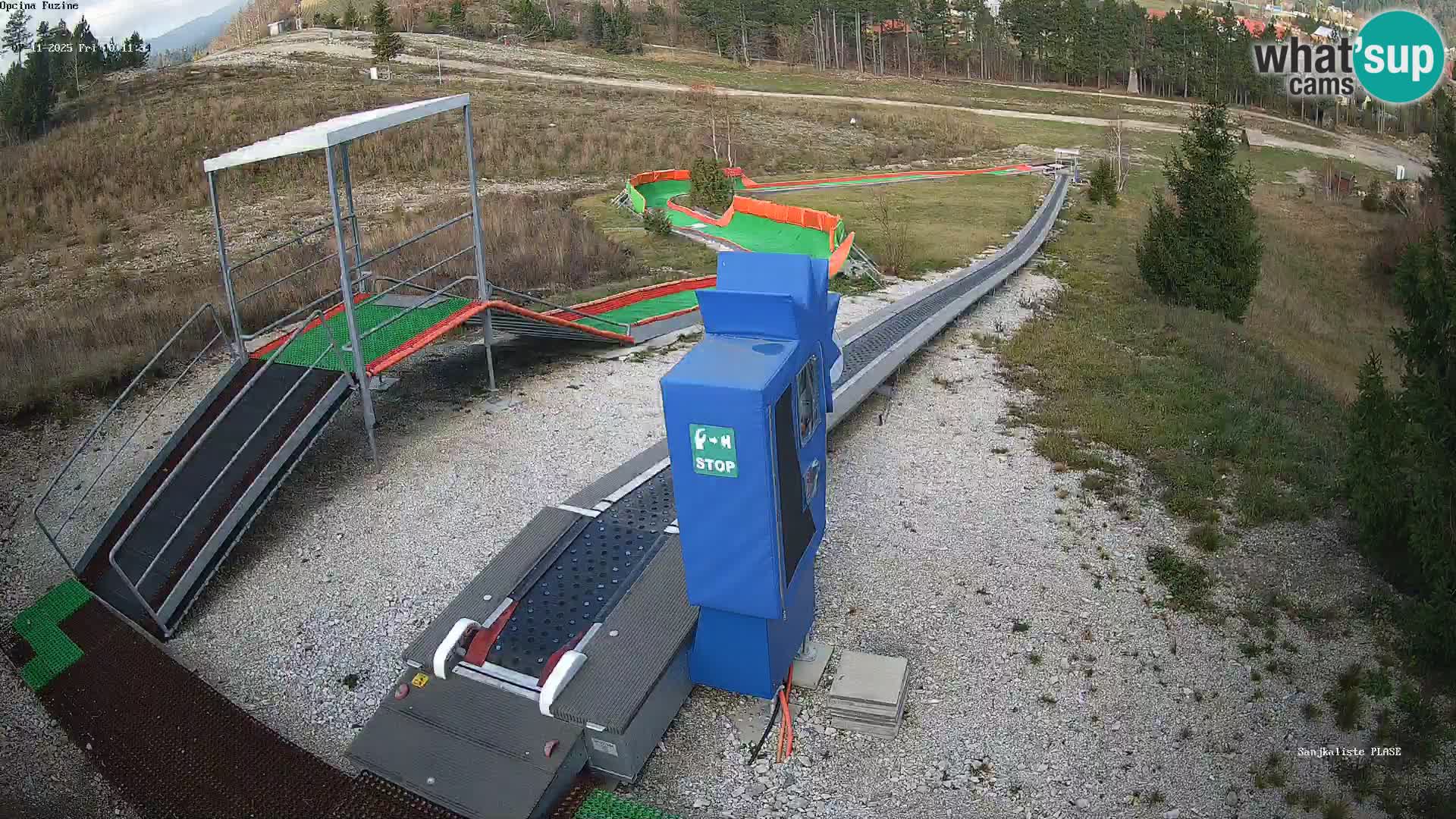 Webcam en direct Piste de luge de Fužine – Croatie