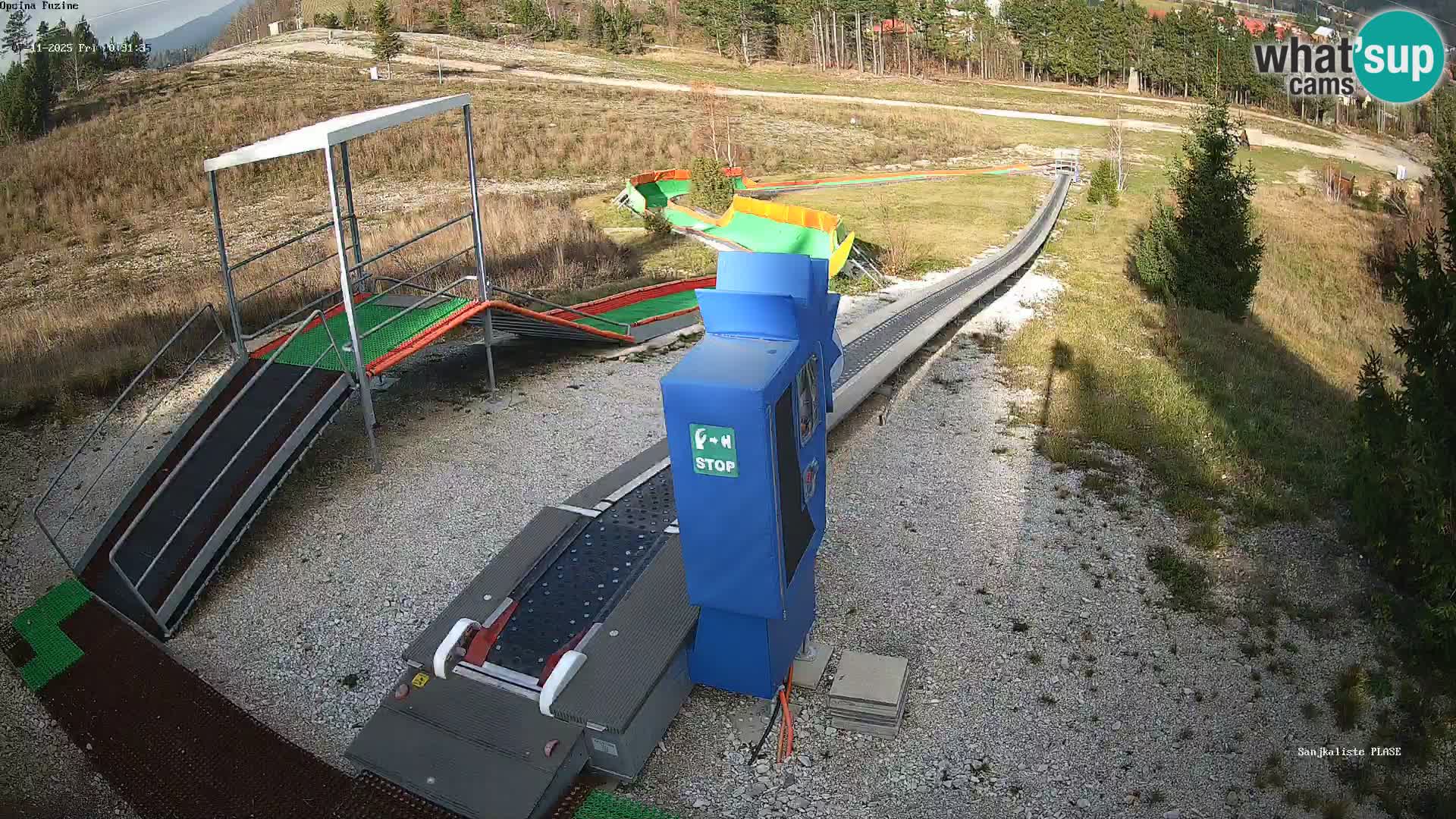 Live webcam Fužine toboggan run – Croatia
