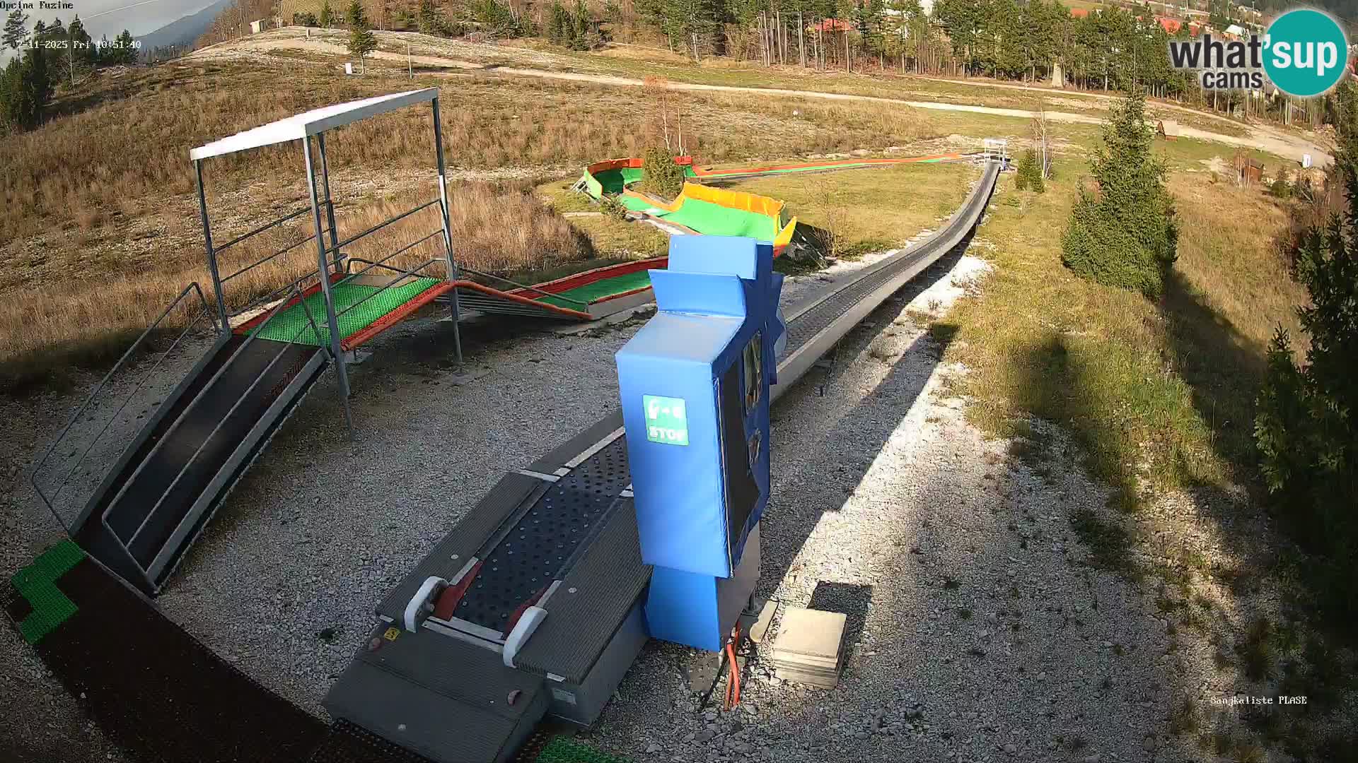 Live webcam Pista da slittino Fužine – Croazia