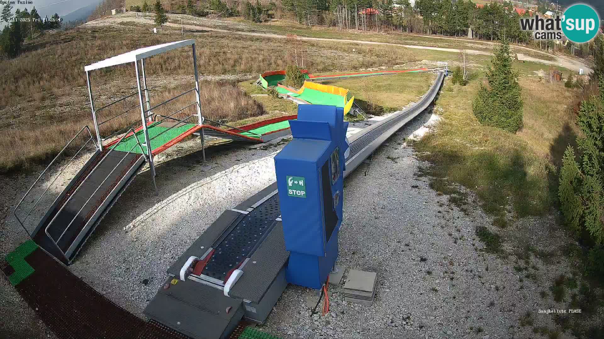 Live webcam Fužine toboggan run – Croatia