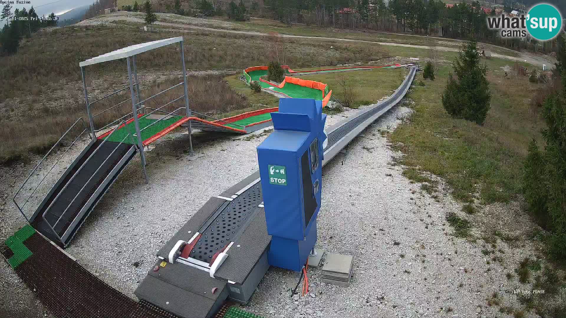 Live webcam Fužine toboggan run – Croatia
