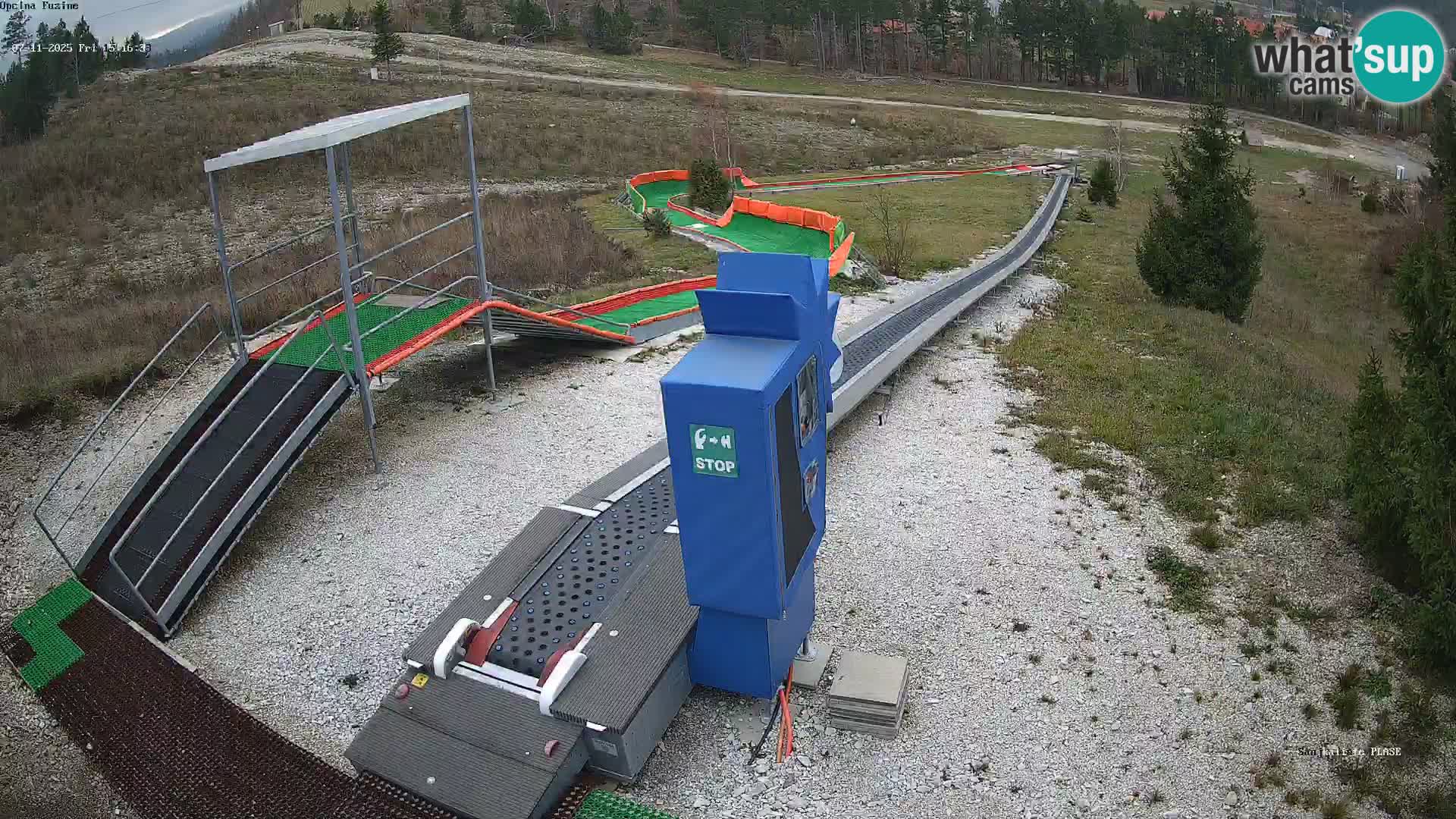 Webcam en direct Piste de luge de Fužine – Croatie