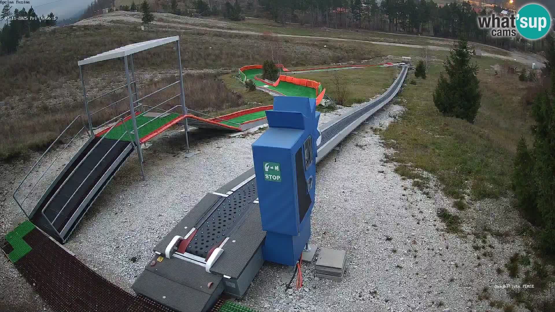 Live webcam Fužine toboggan run – Croatia