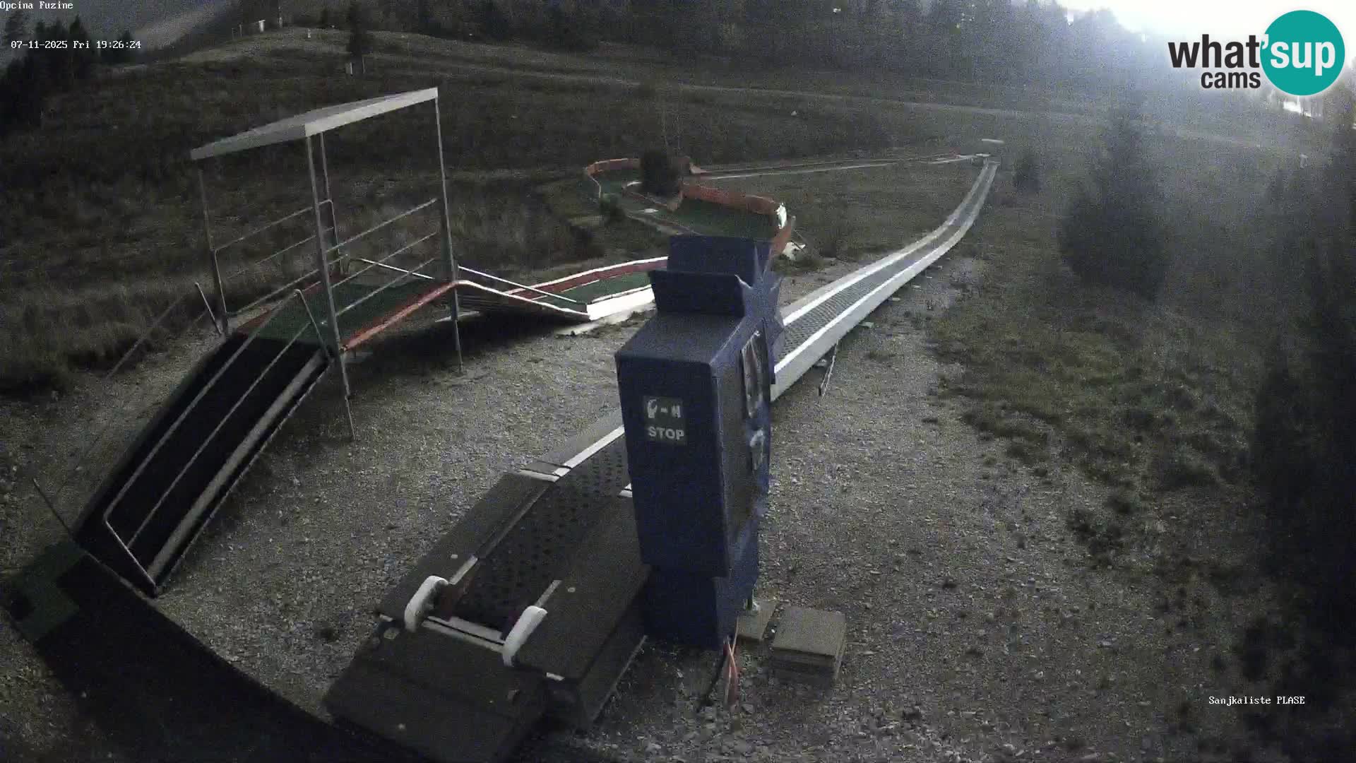 Live webcam Pista da slittino Fužine – Croazia
