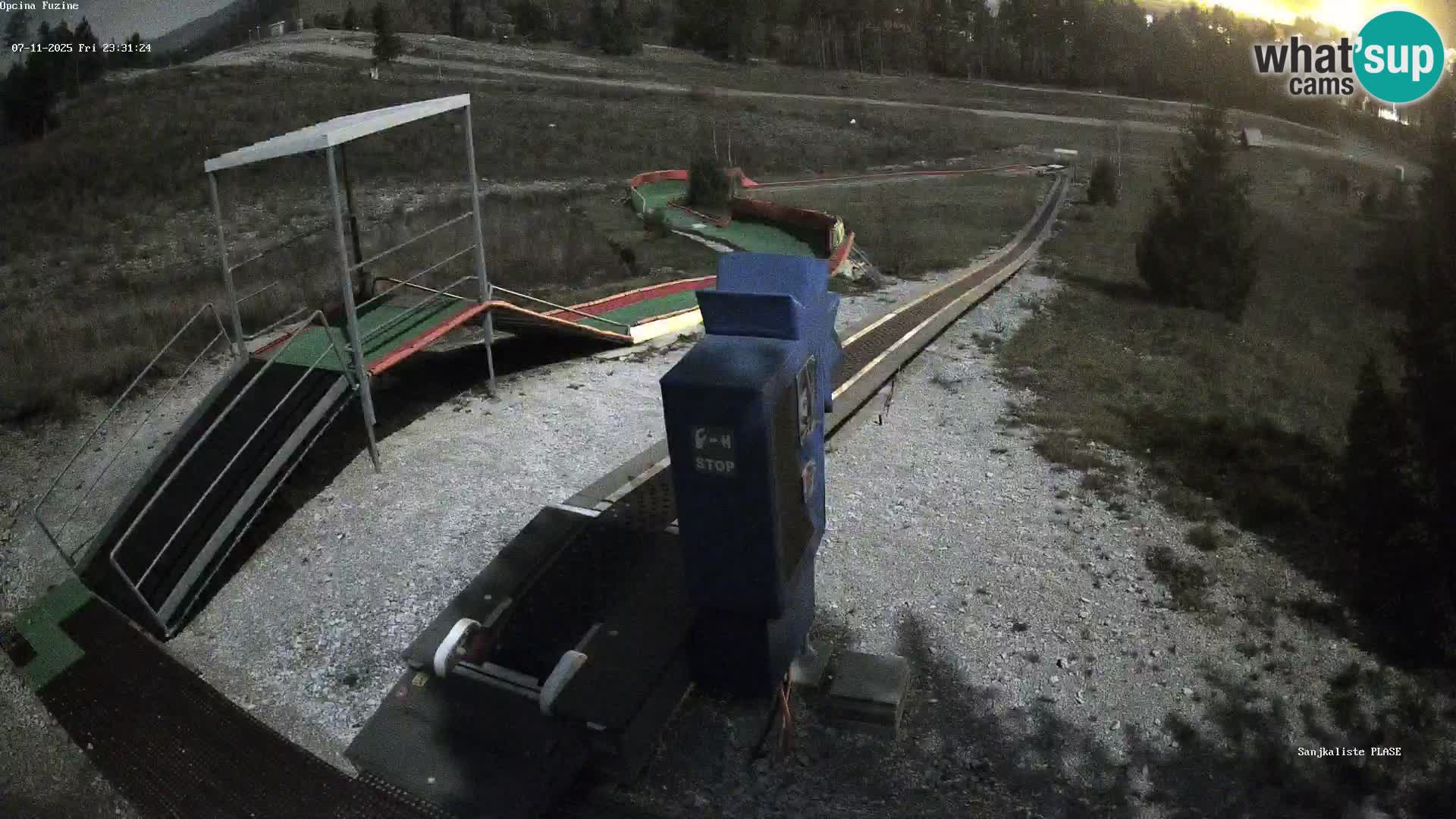 Live webcam Fužine toboggan run – Croatia