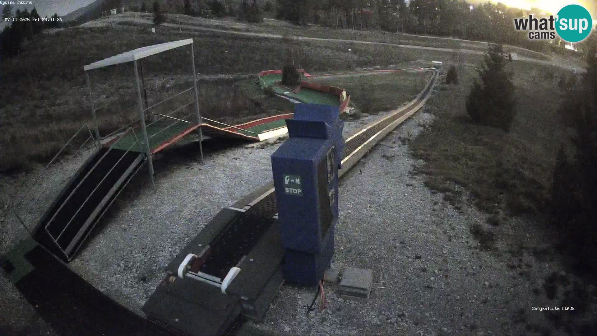 Webcam en direct Piste de luge de Fužine – Croatie