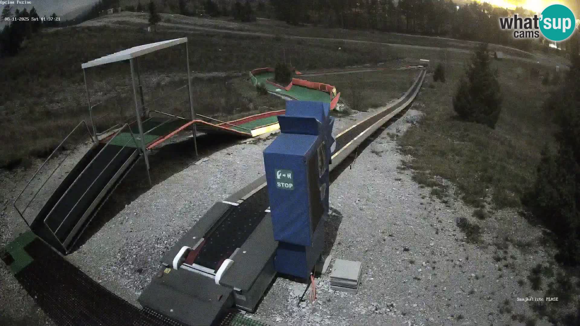 Live webcam Pista da slittino Fužine – Croazia