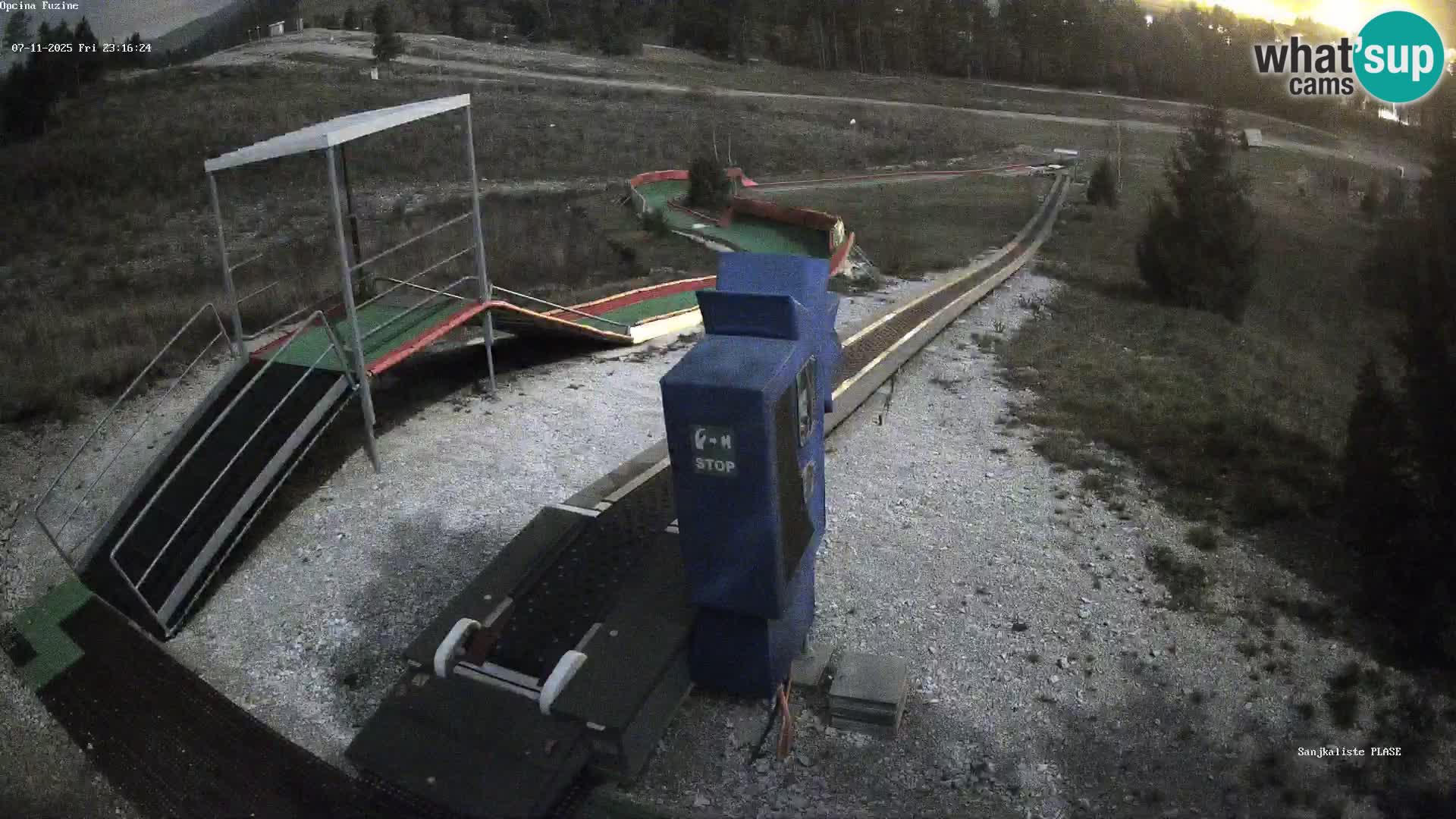 Live webcam Pista da slittino Fužine – Croazia