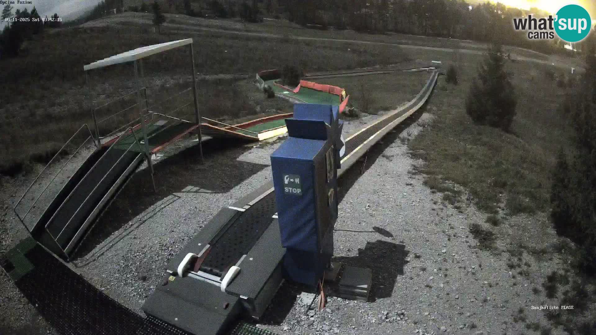 Webcam en vivo Pista de trineo Fužine – Croacia