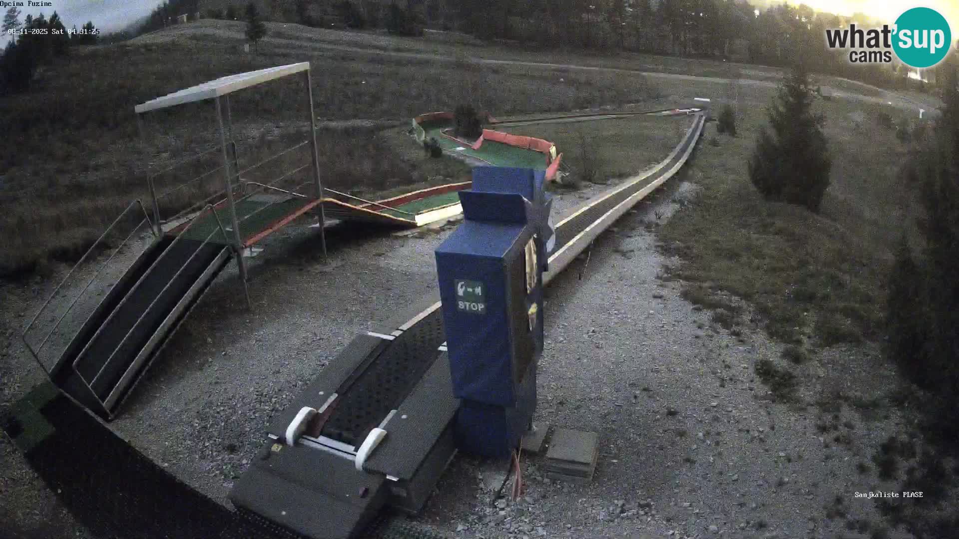 Live webcam Fužine toboggan run – Croatia