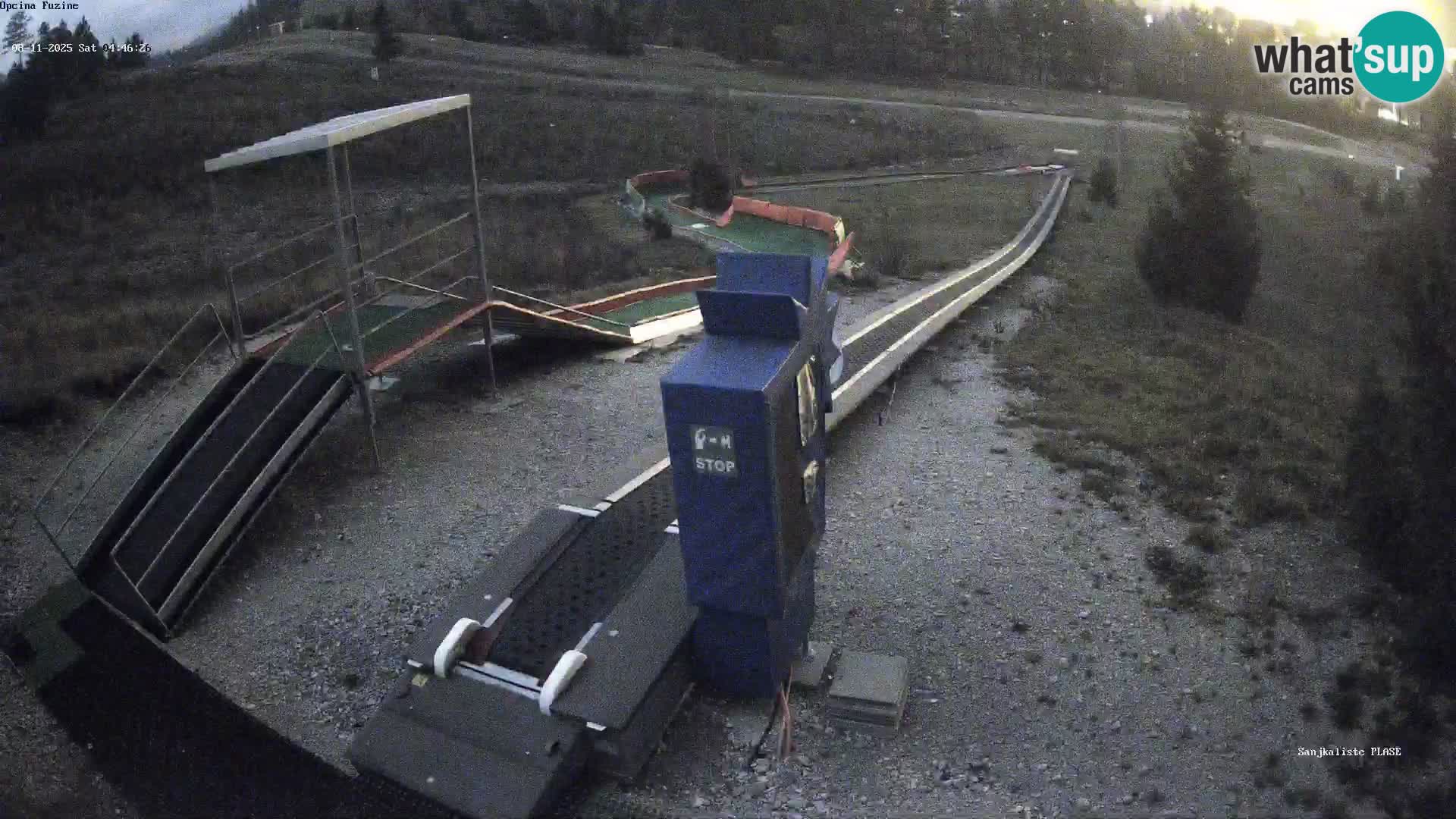 Live webcam Pista da slittino Fužine – Croazia