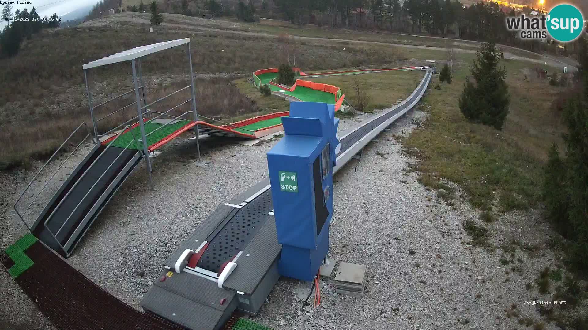 Webcam en vivo Pista de trineo Fužine – Croacia