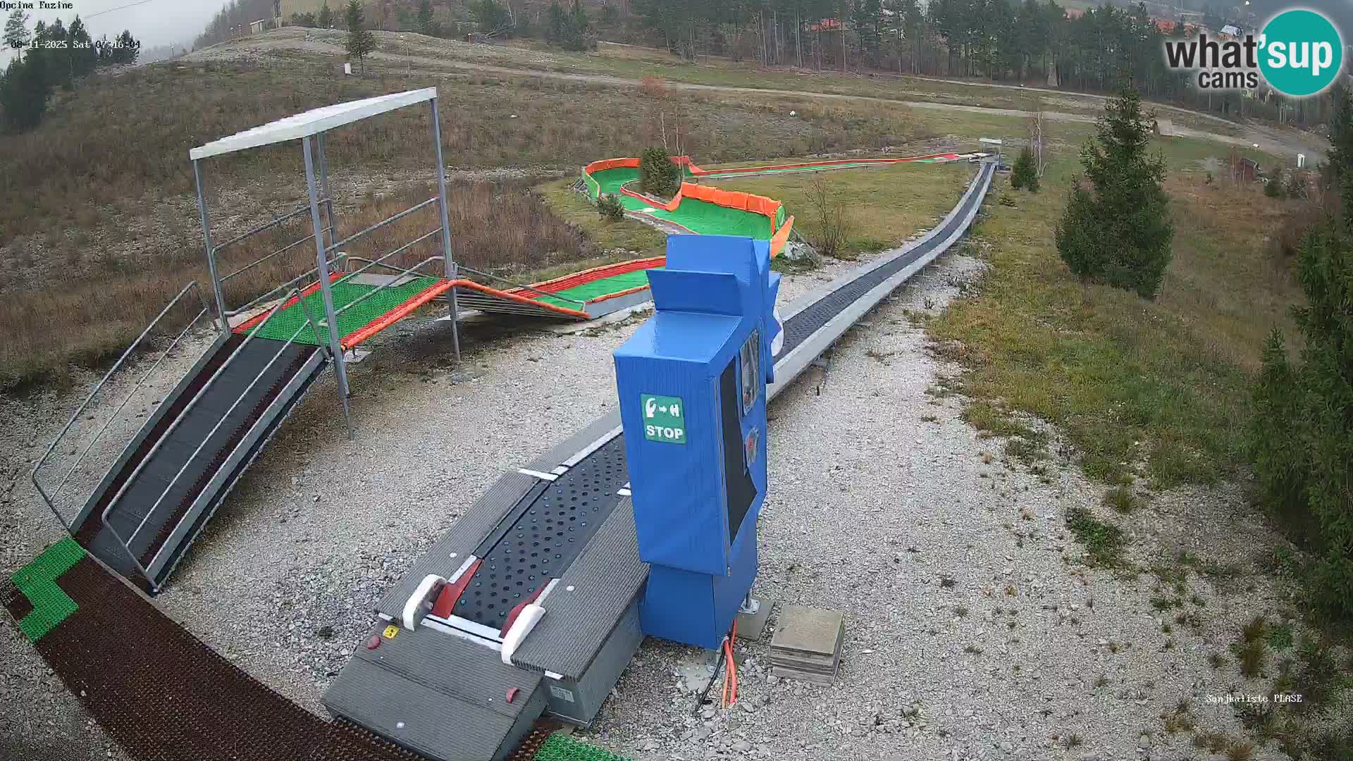 Live webcam Fužine toboggan run – Croatia