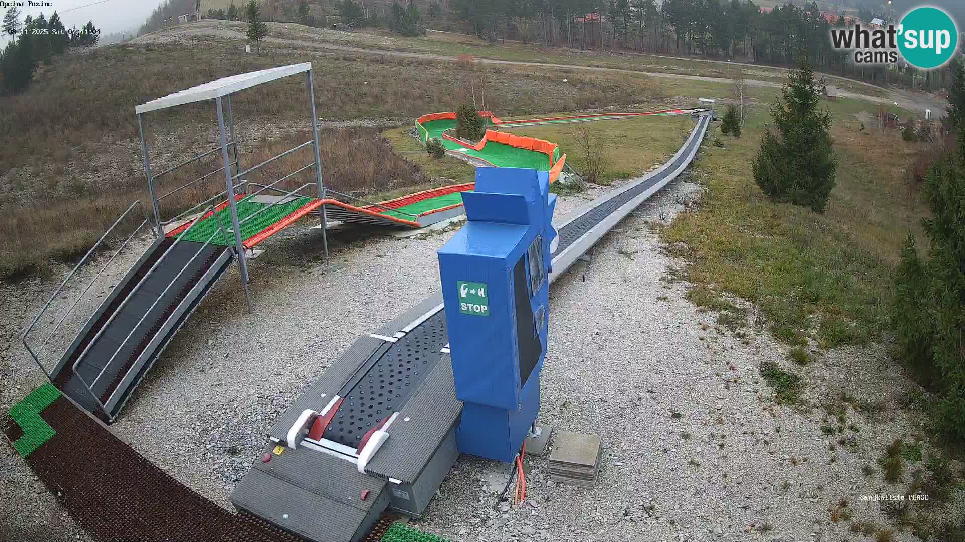 Live webcam Fužine toboggan run – Croatia