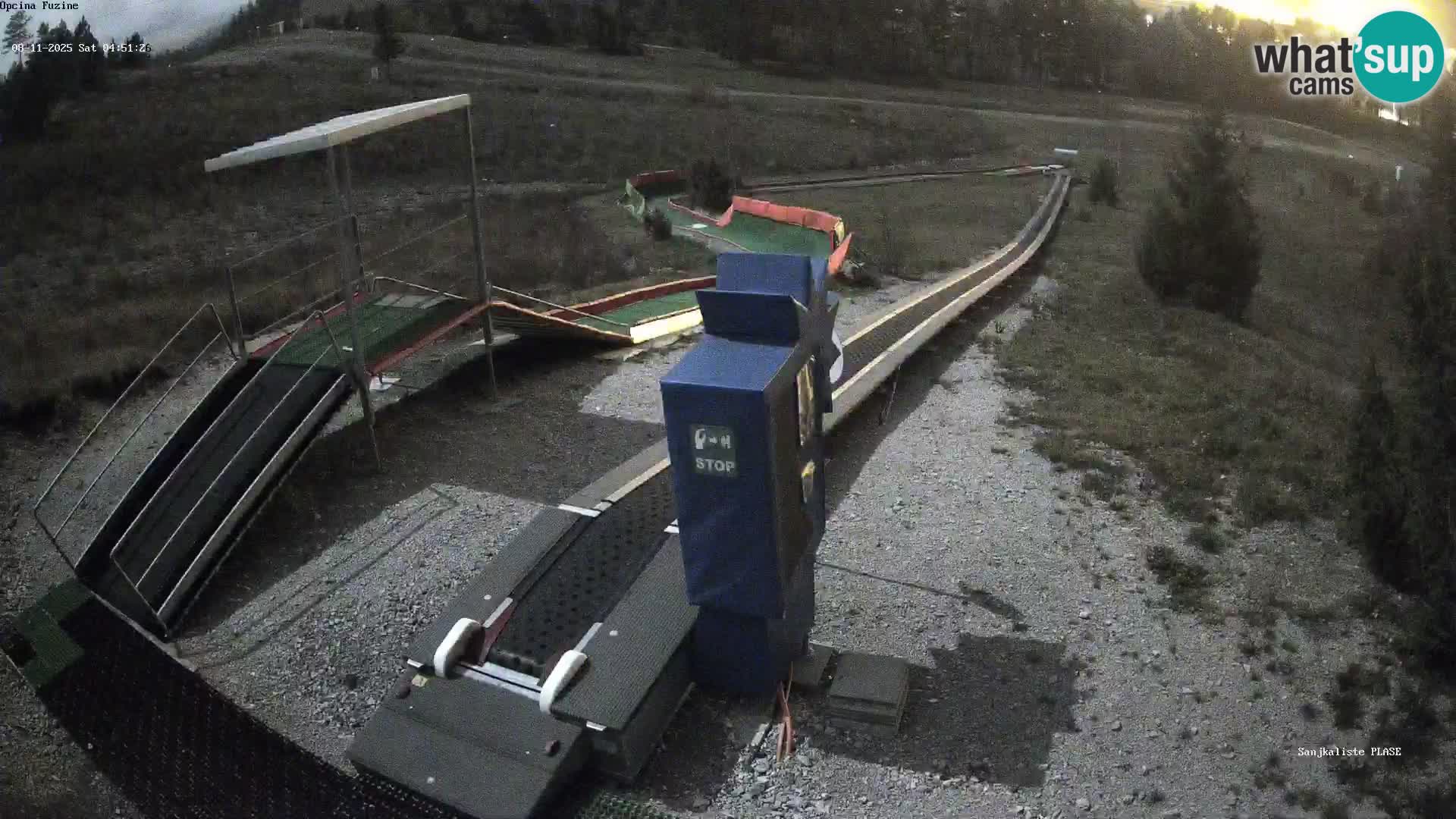 Webcam en vivo Pista de trineo Fužine – Croacia