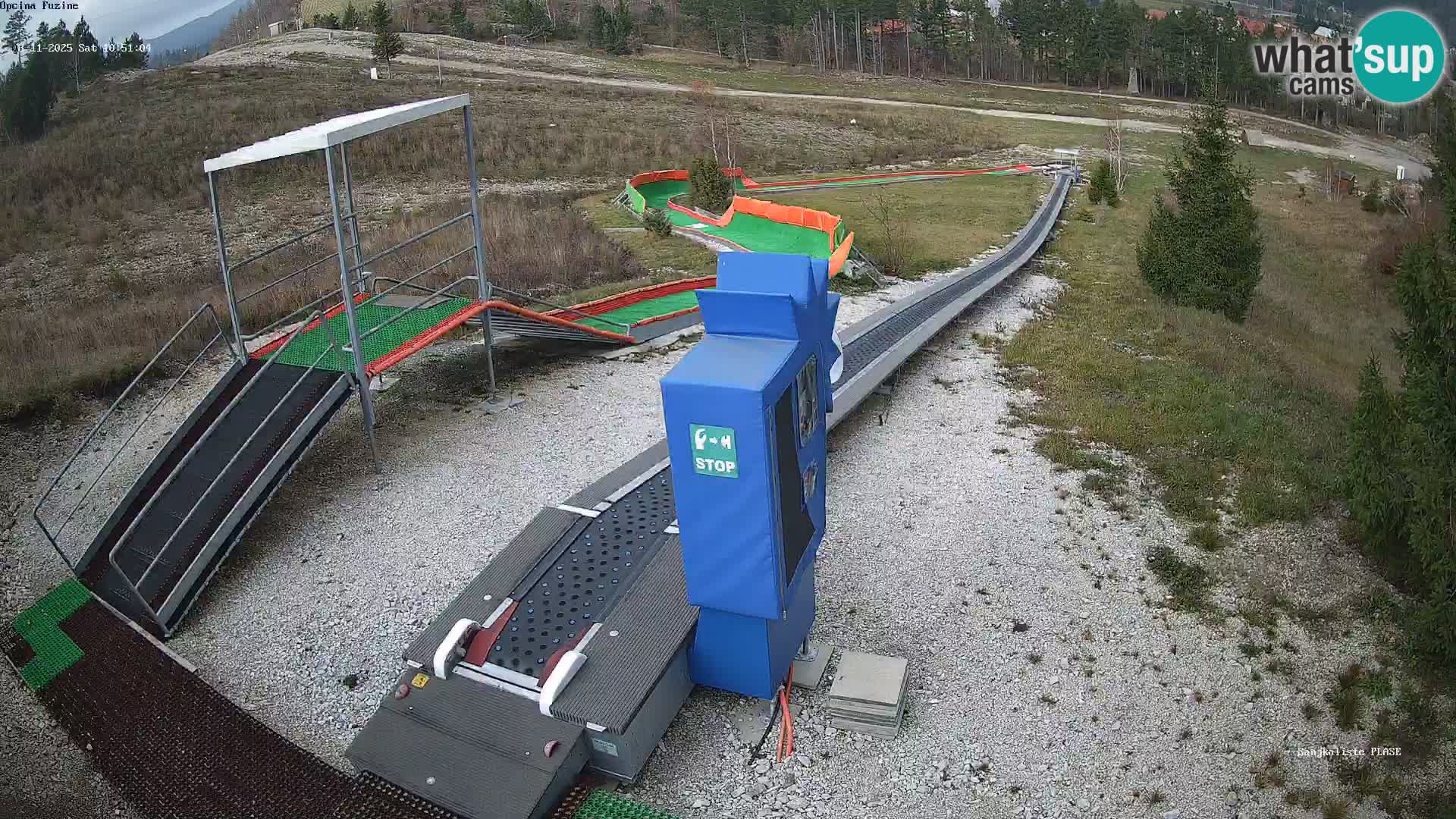 Live webcam Pista da slittino Fužine – Croazia