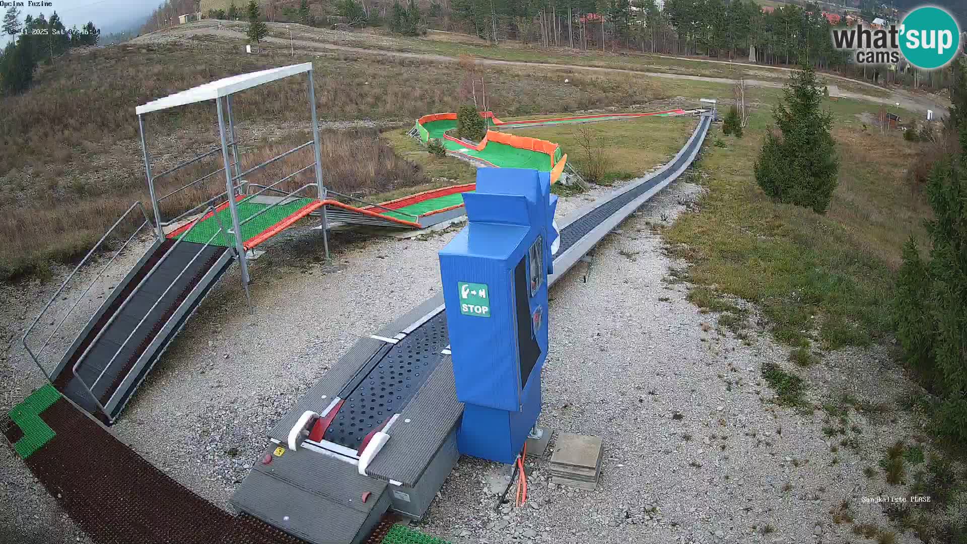 Live webcam Pista da slittino Fužine – Croazia