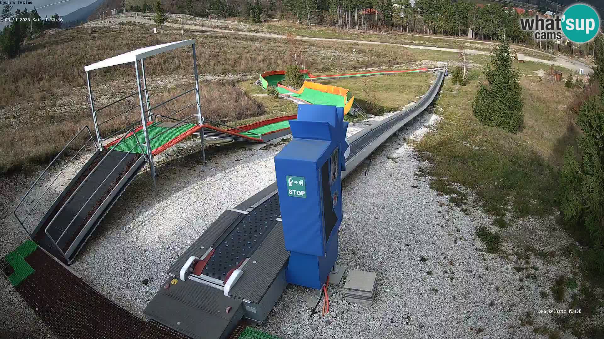 Live webcam Fužine toboggan run – Croatia