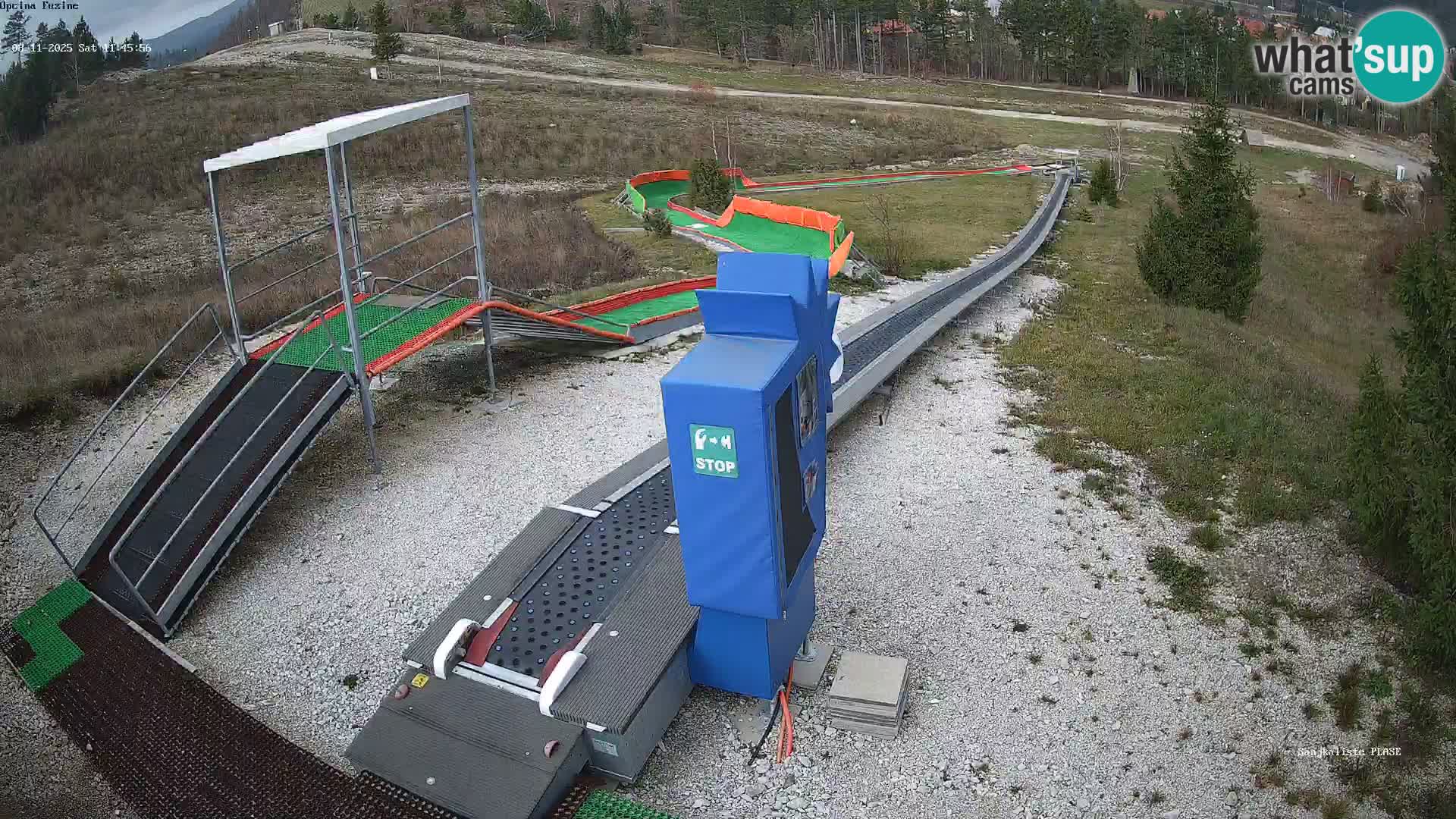 Live webcam Fužine toboggan run – Croatia