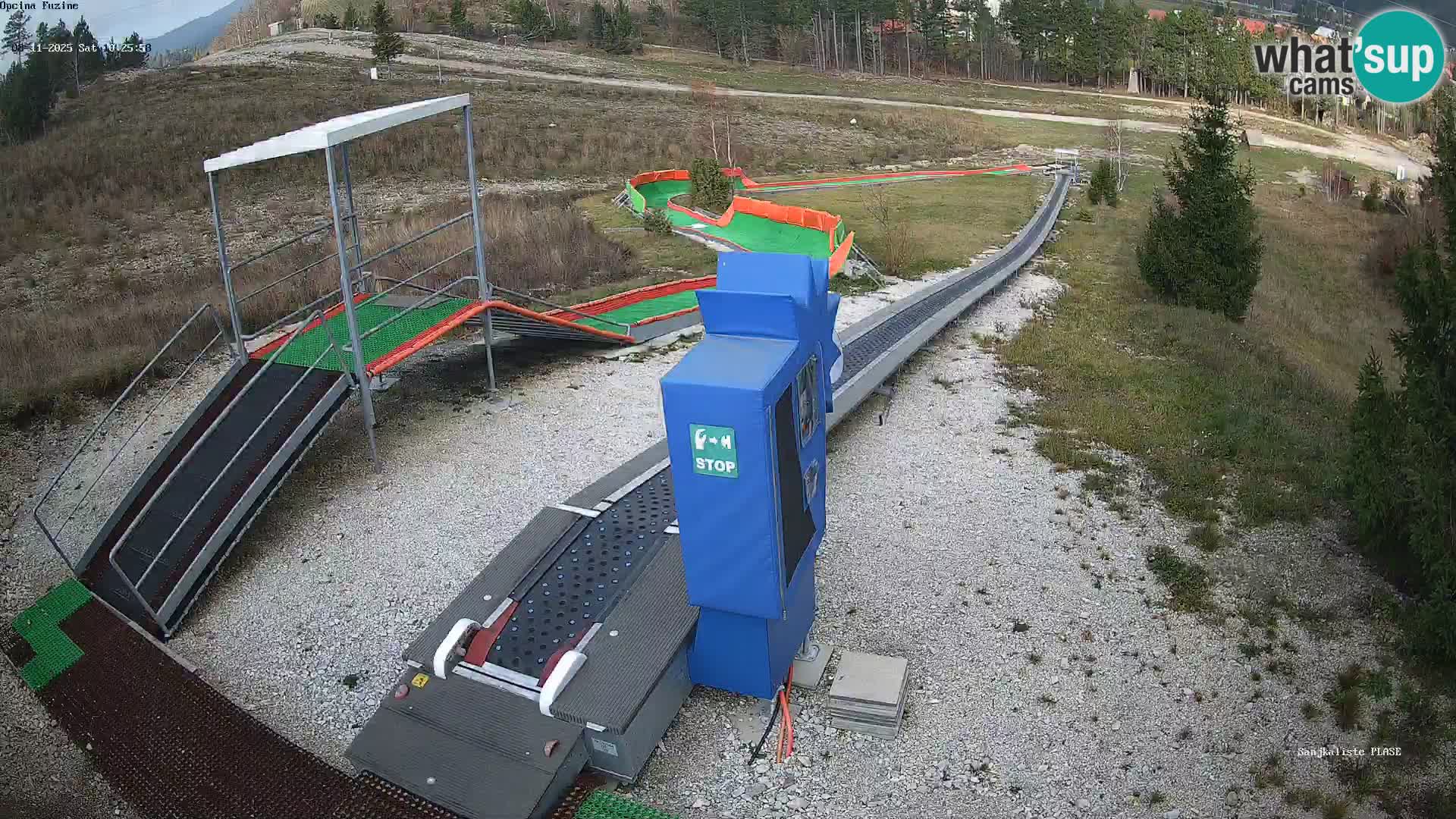 Live webcam Pista da slittino Fužine – Croazia