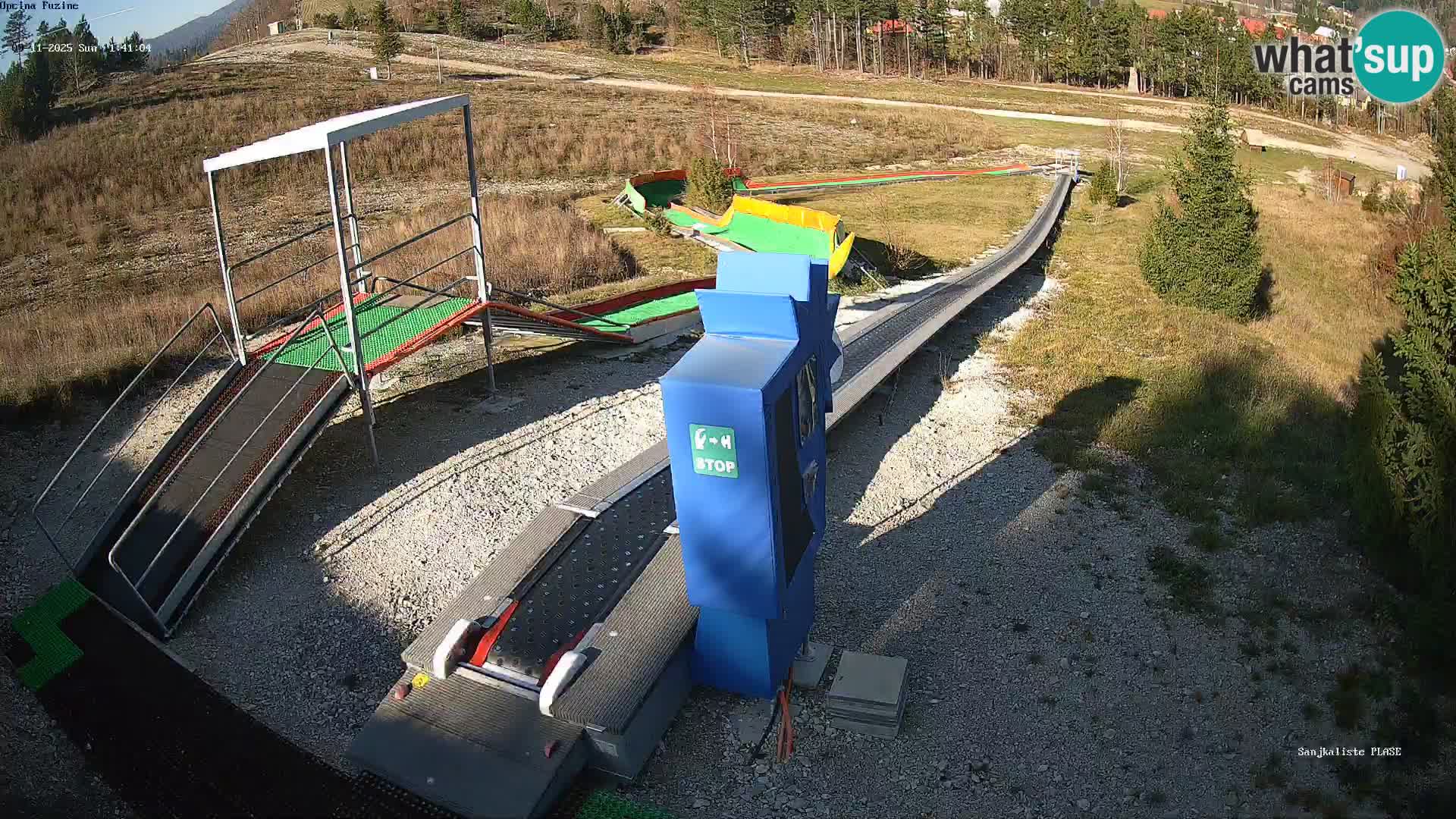 Live webcam Pista da slittino Fužine – Croazia