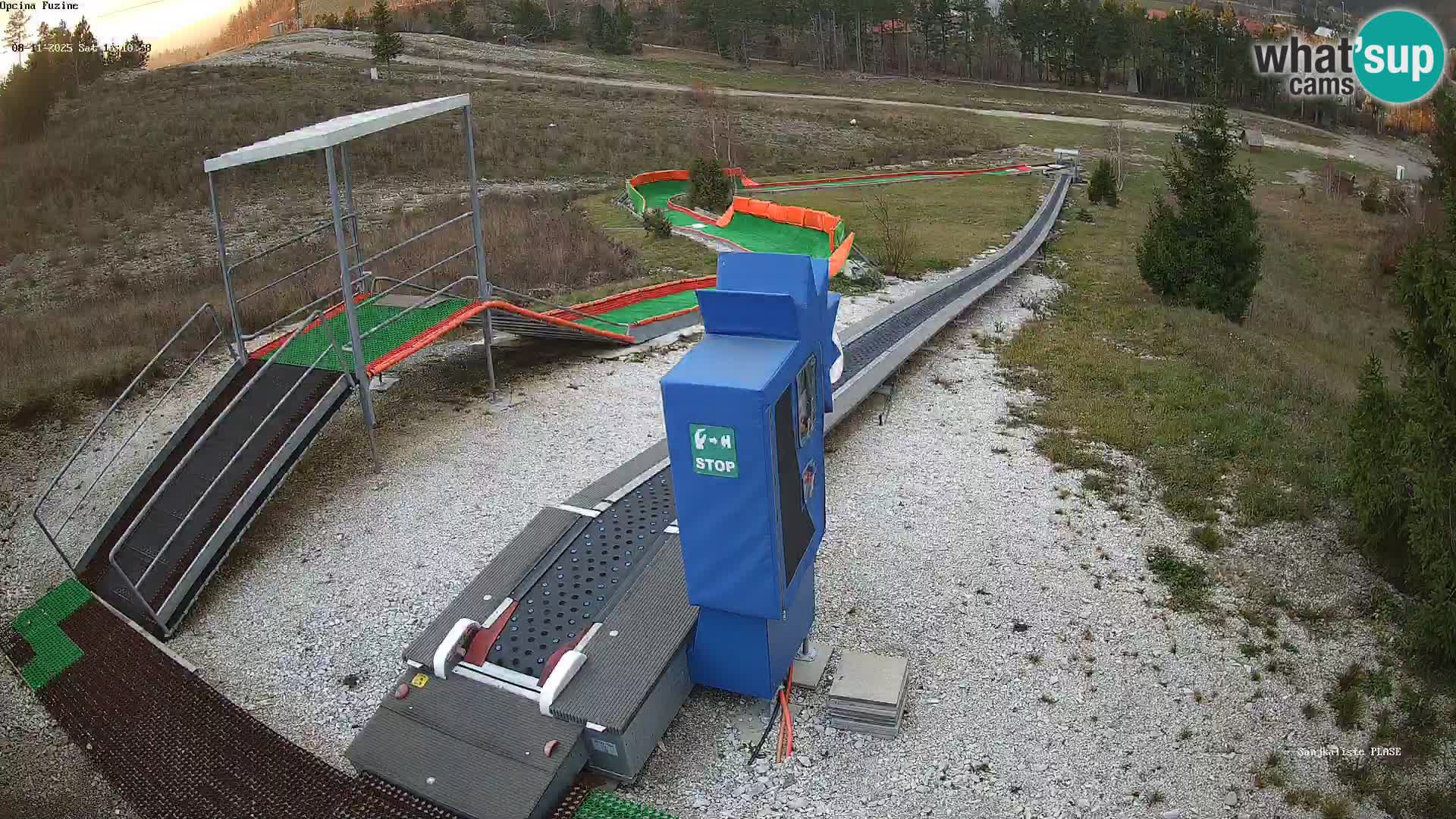 Live webcam Pista da slittino Fužine – Croazia