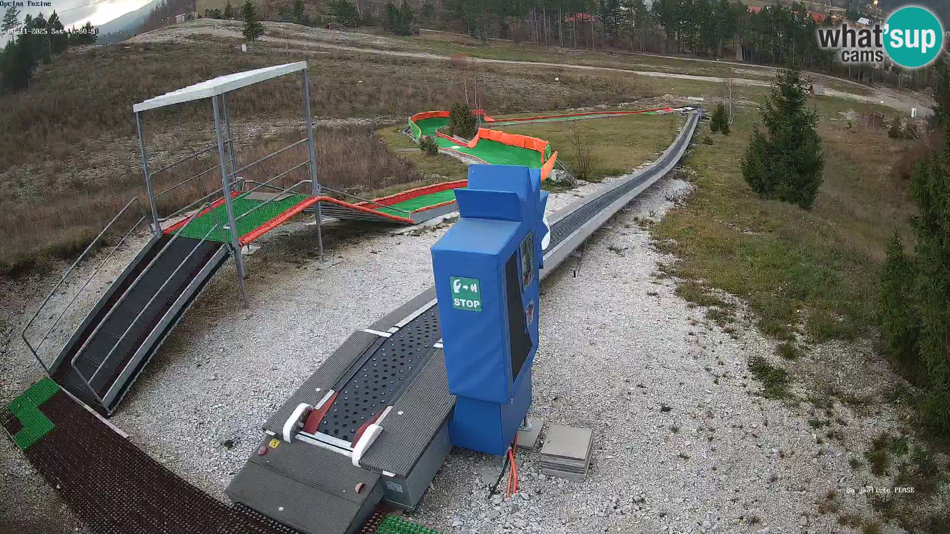 Live webcam Fužine toboggan run – Croatia