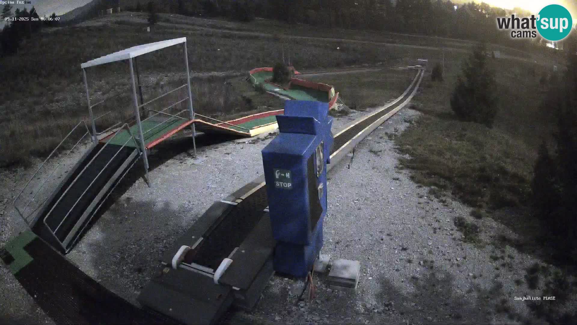 Live webcam Fužine toboggan run – Croatia