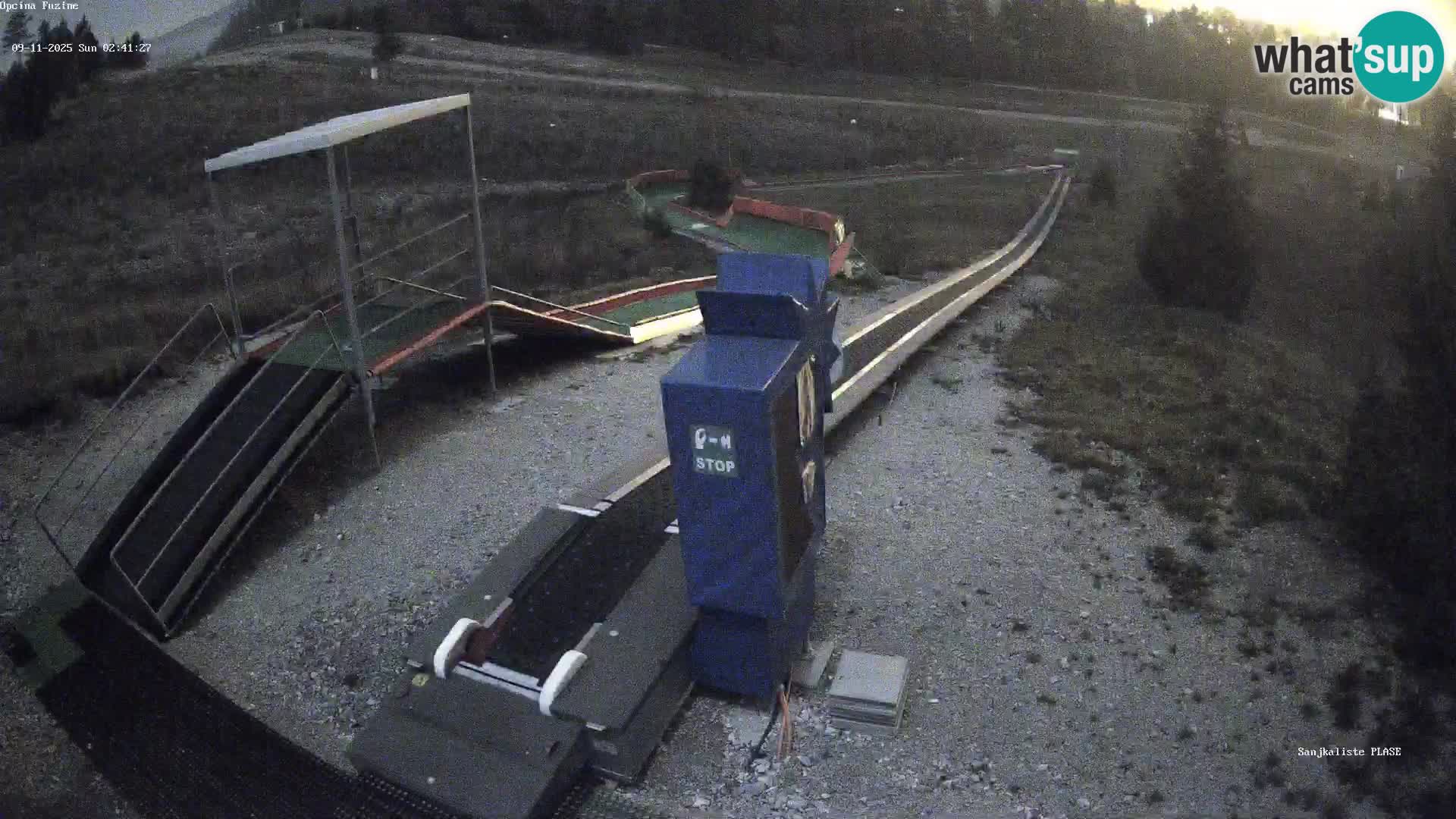 Live webcam Fužine toboggan run – Croatia