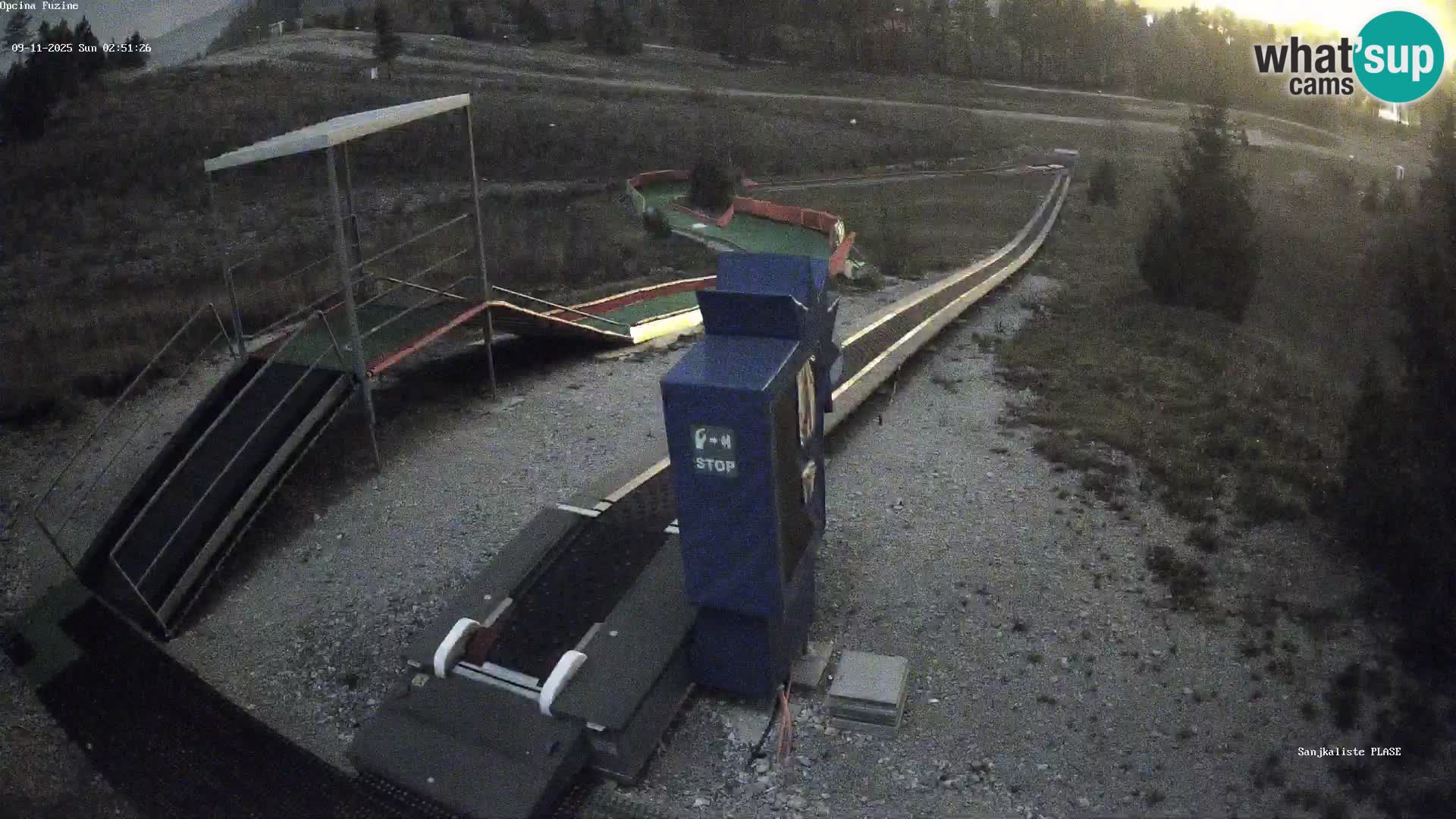 Webcam en vivo Pista de trineo Fužine – Croacia