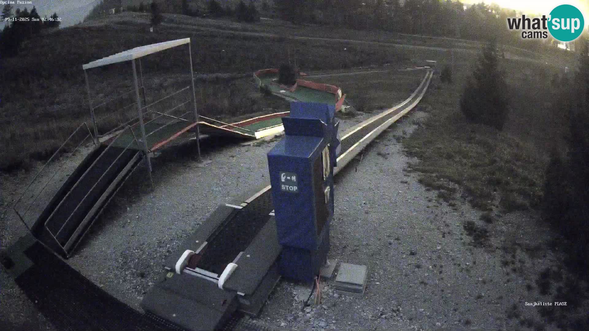 Webcam en direct Piste de luge de Fužine – Croatie