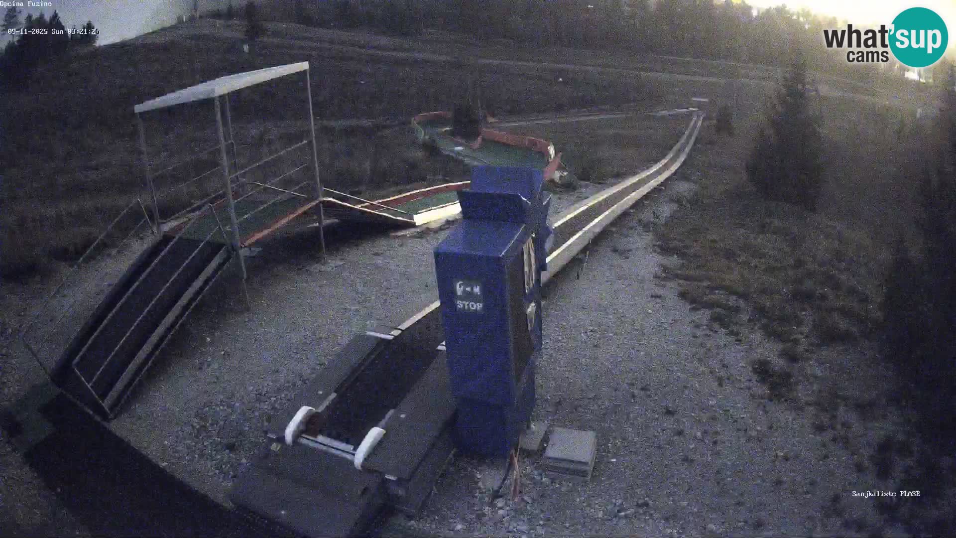 Webcam en direct Piste de luge de Fužine – Croatie