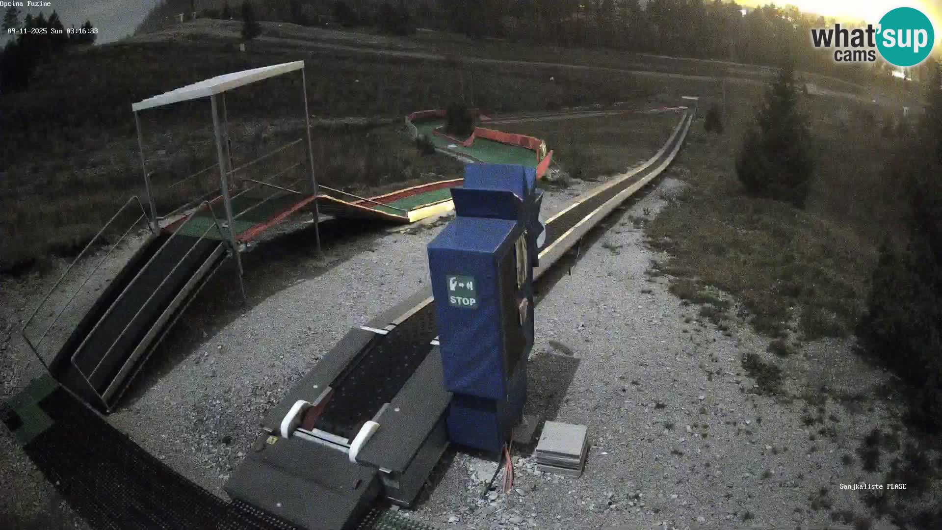 Live webcam Fužine toboggan run – Croatia