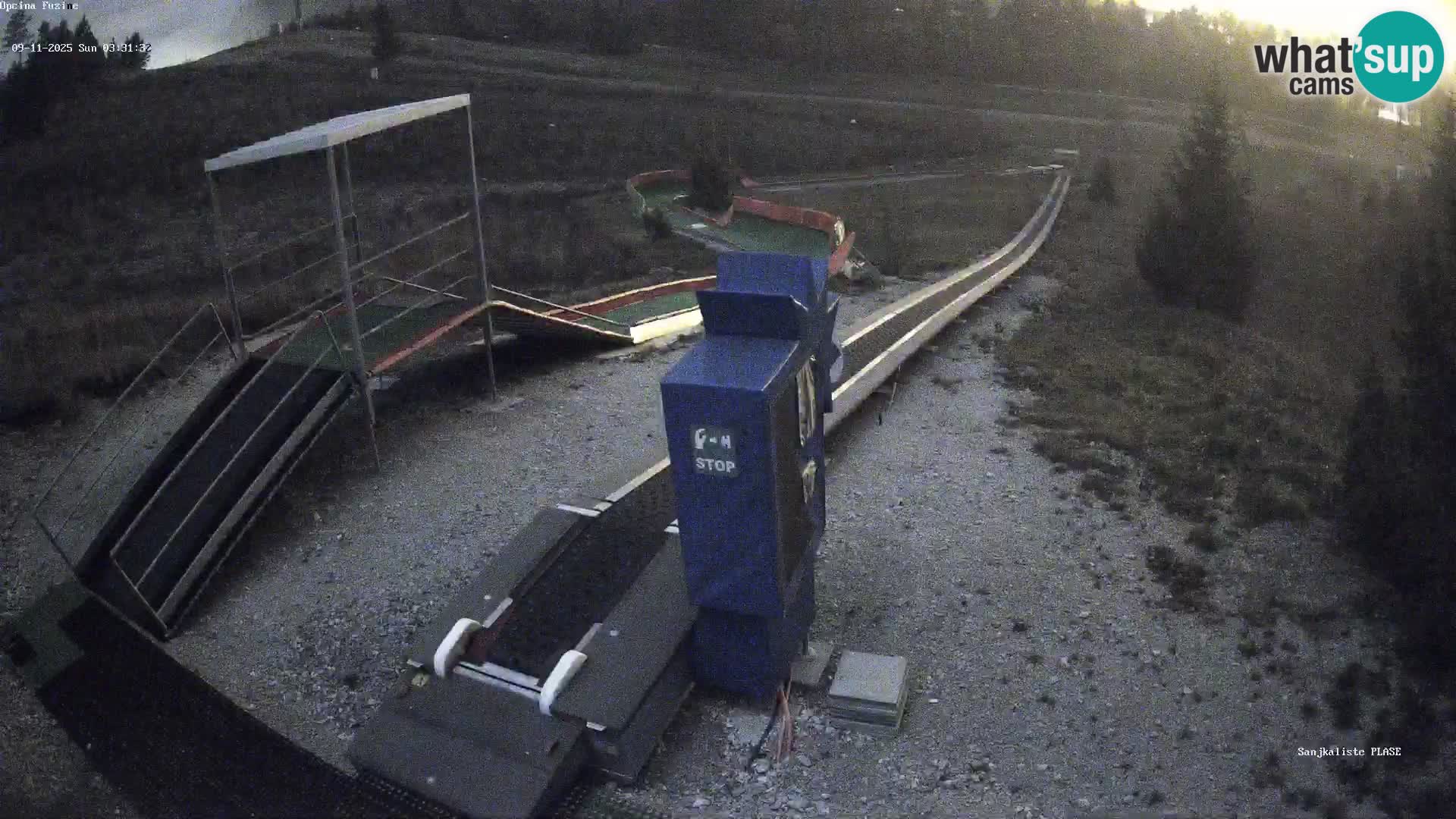 Live webcam Fužine toboggan run – Croatia