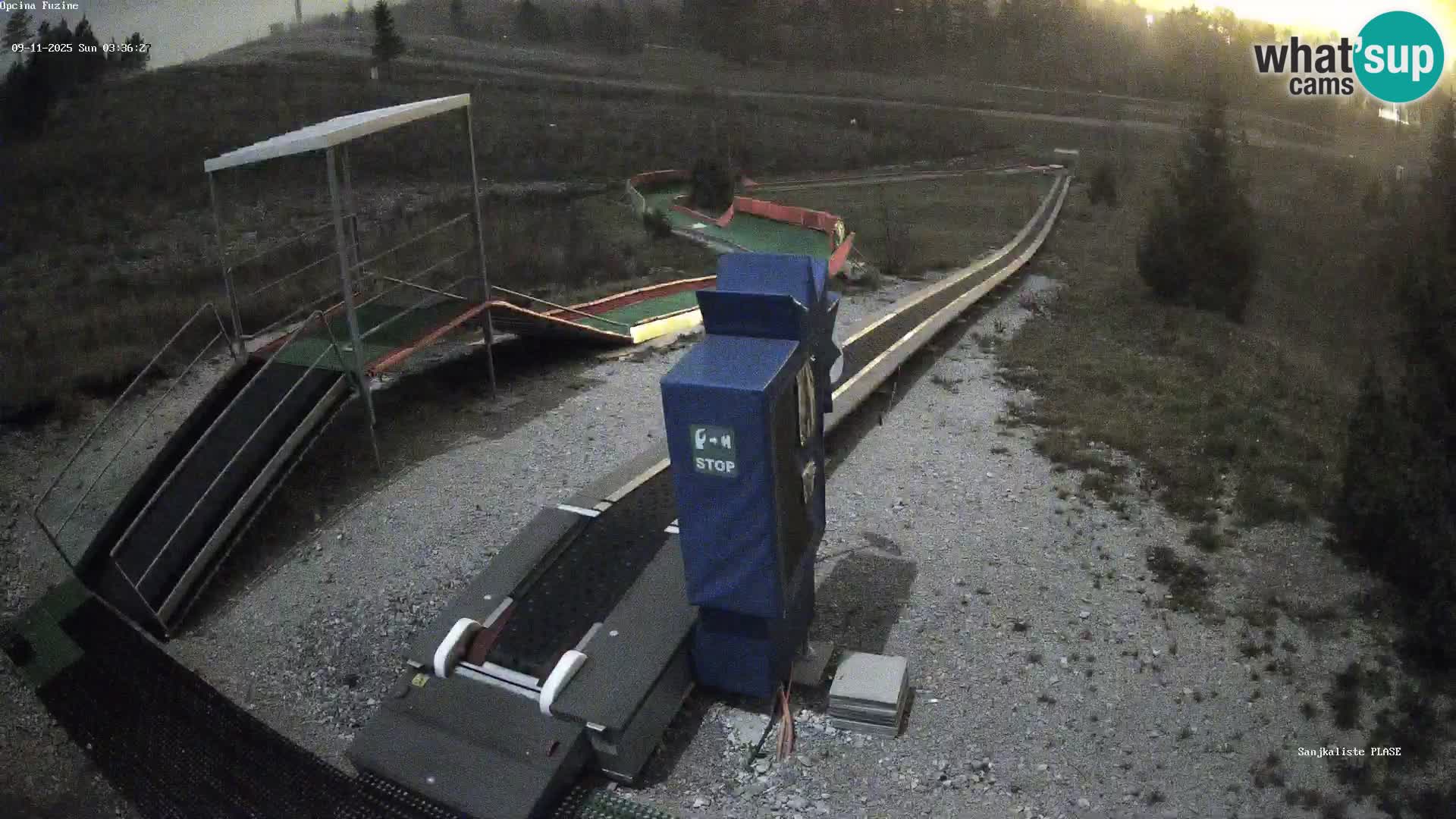 Live webcam Fužine toboggan run – Croatia