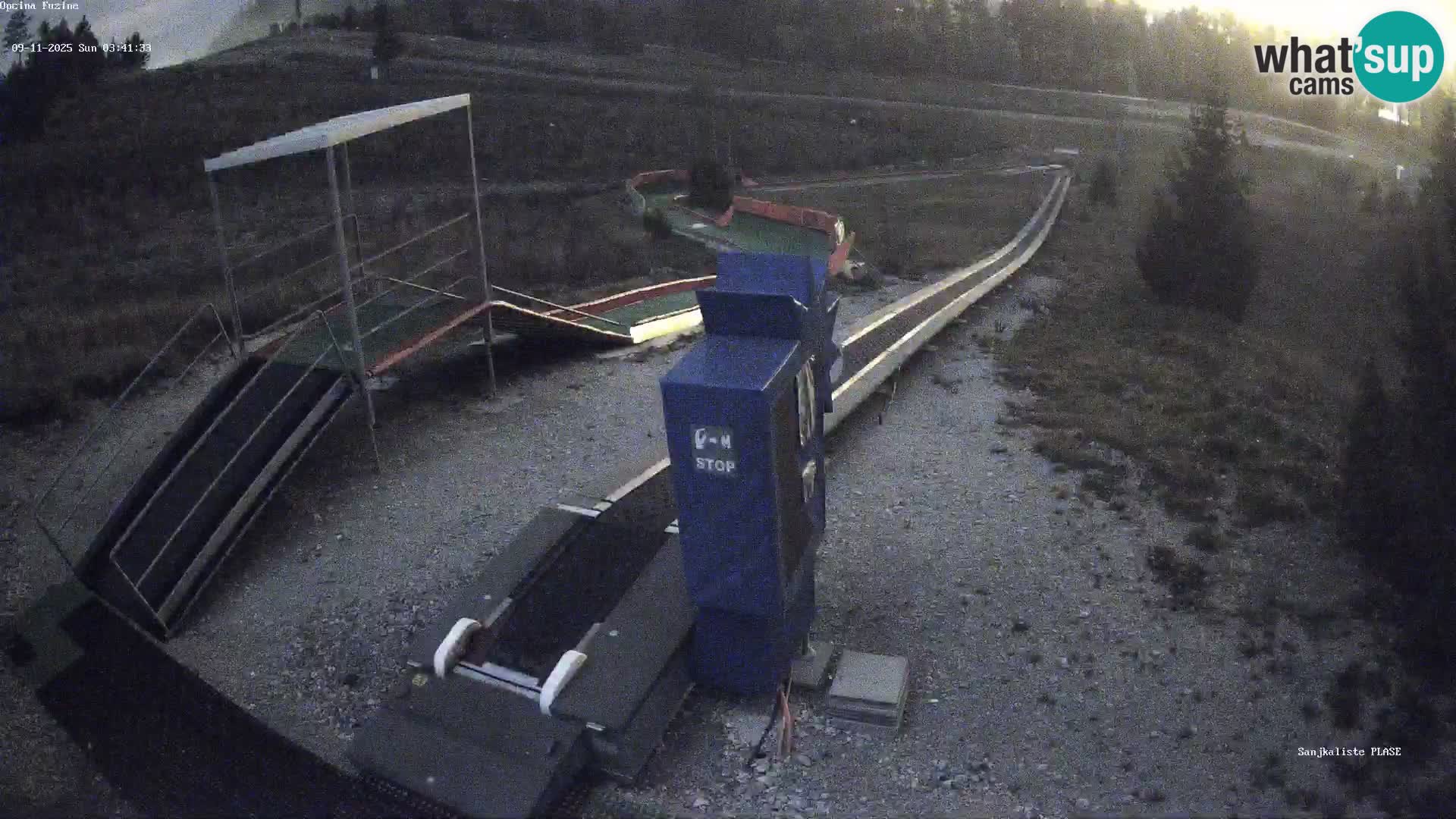 Live webcam Fužine toboggan run – Croatia