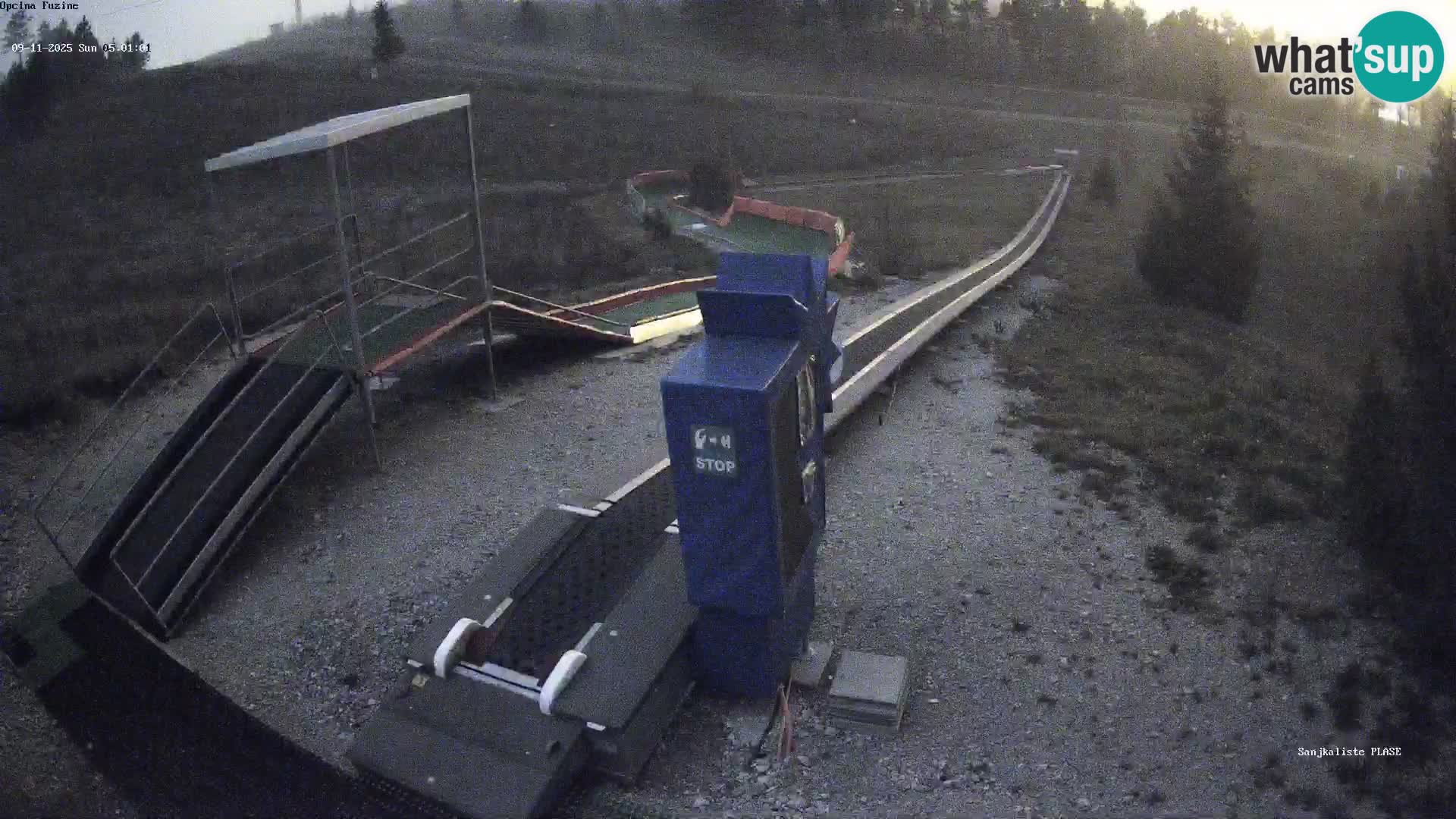 Webcam en direct Piste de luge de Fužine – Croatie