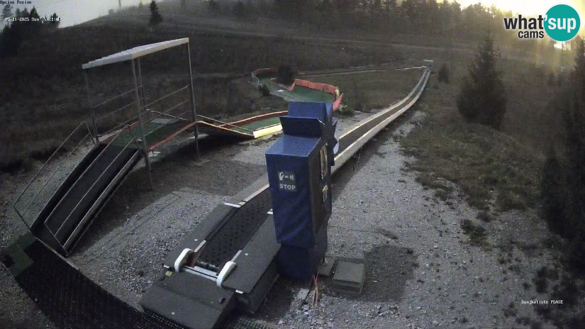 Webcam en vivo Pista de trineo Fužine – Croacia