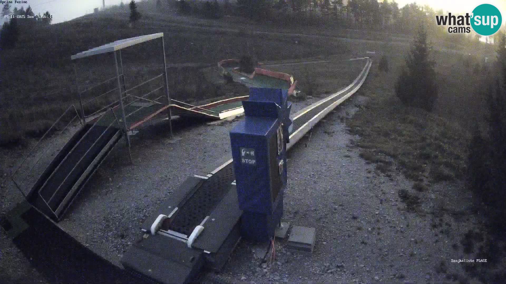 Webcam en vivo Pista de trineo Fužine – Croacia