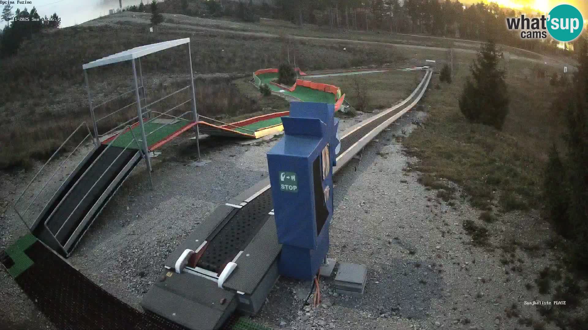 Spletna kamera v živo Sankališče Fužine – Hrvaška