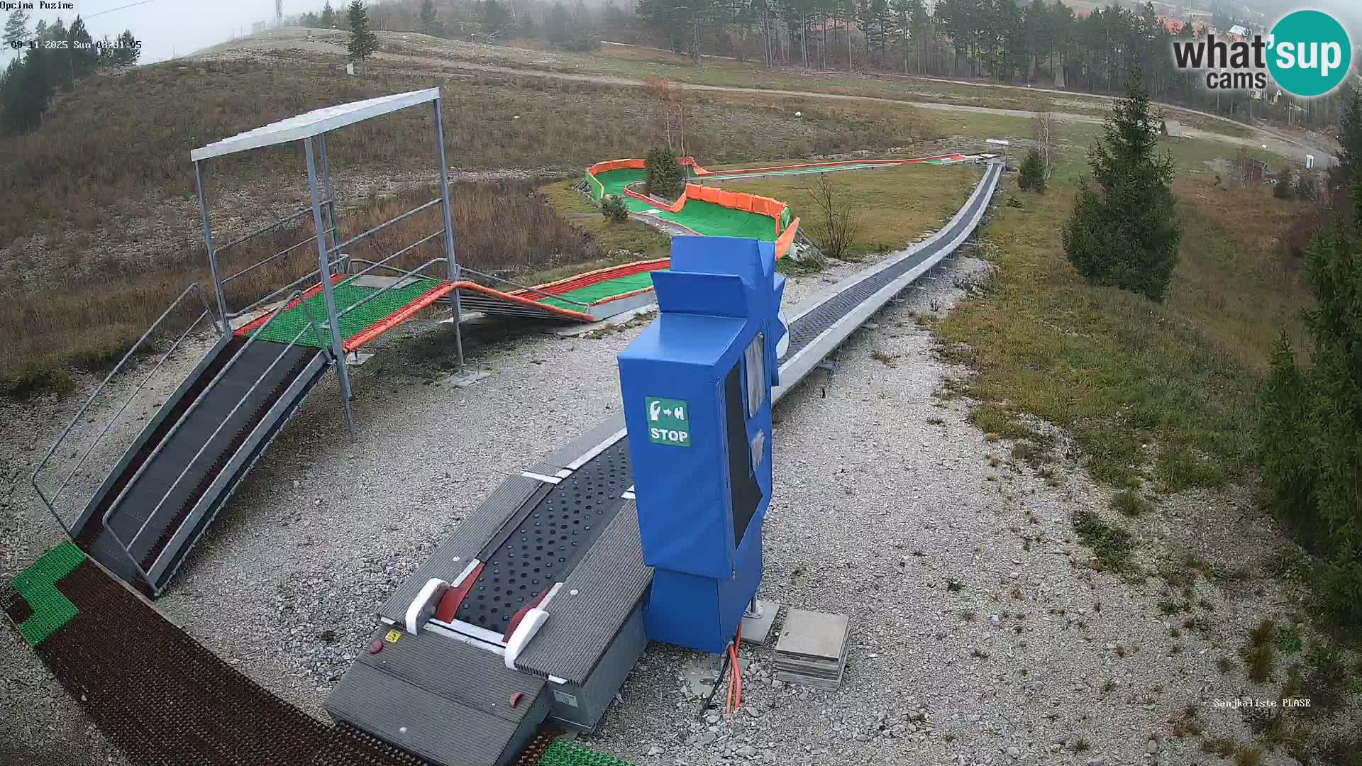 Webcam en direct Piste de luge de Fužine – Croatie