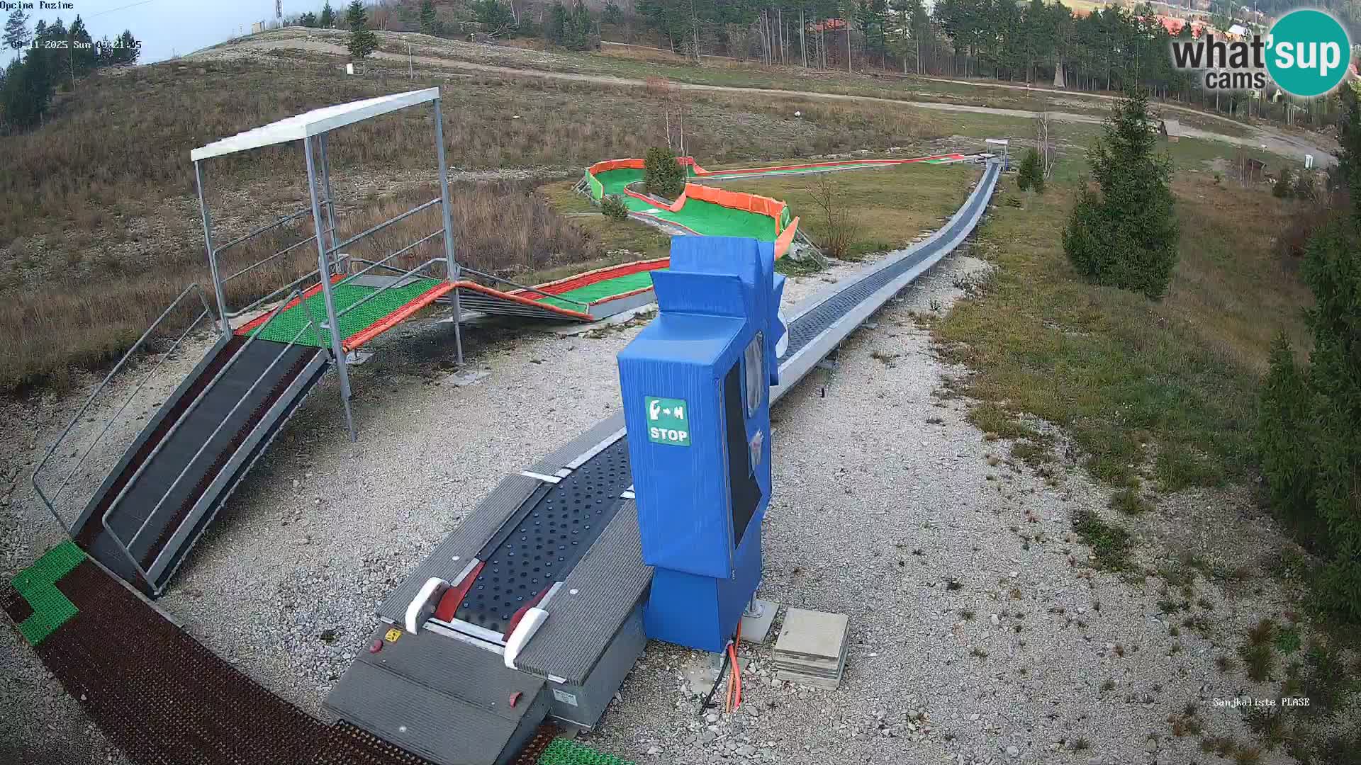 Webcam en direct Piste de luge de Fužine – Croatie
